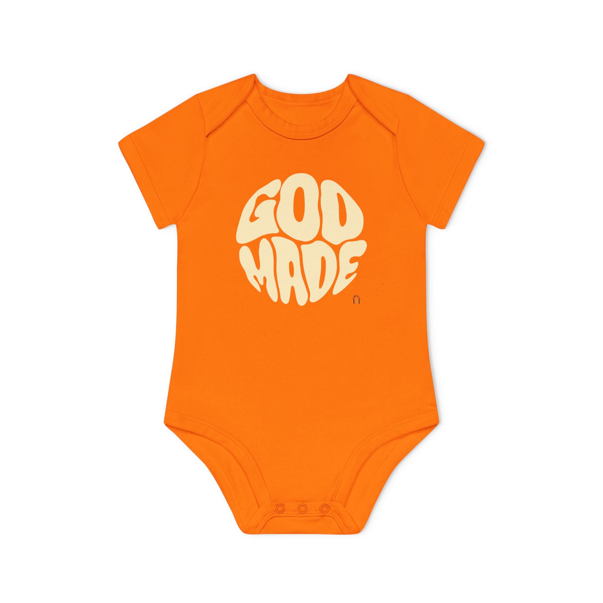 Baby Bodysuit — "God Made" Organic Short Sleeve Infant Onesie