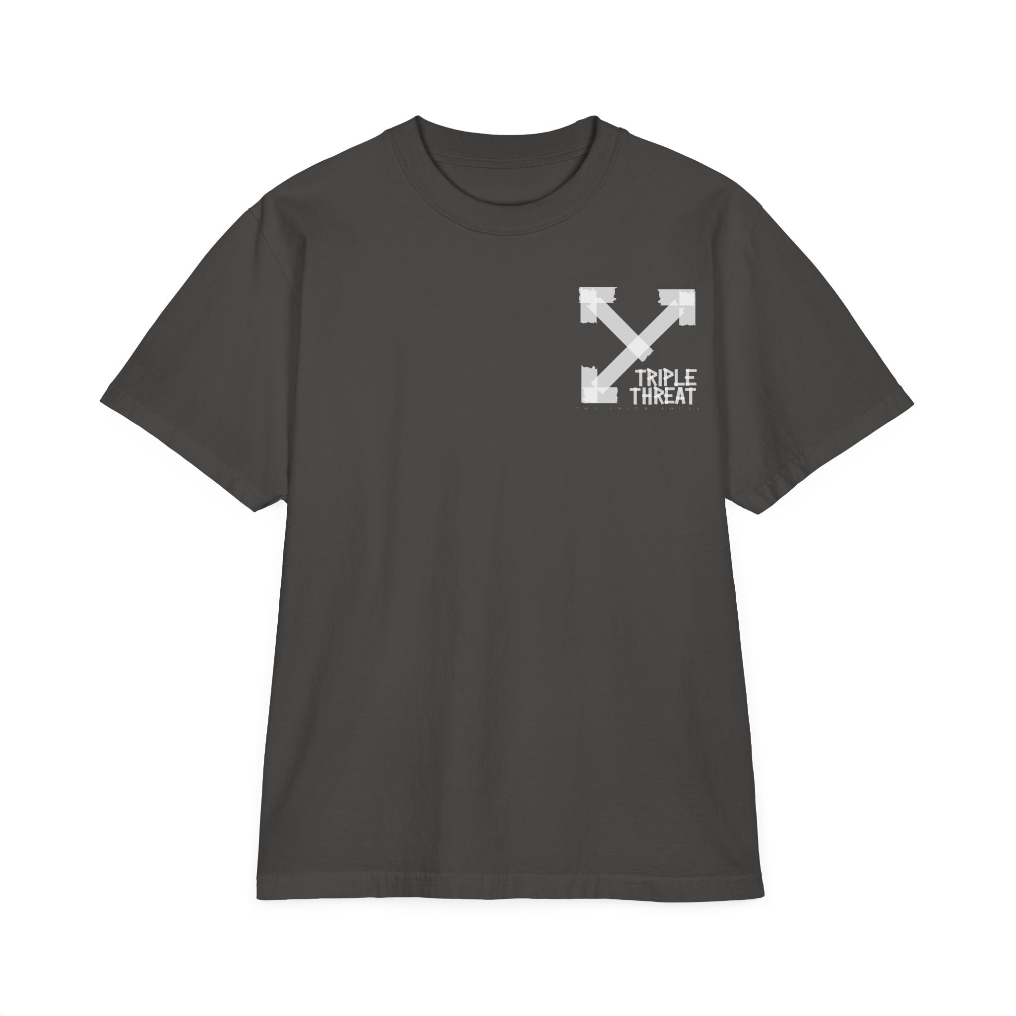 Triple Threat Unisex Drop-Shoulder T-Shirt, Stylish Graphic Tee, Streetwear Top, Casual Wear, Gift for Friends, Modern Fashion