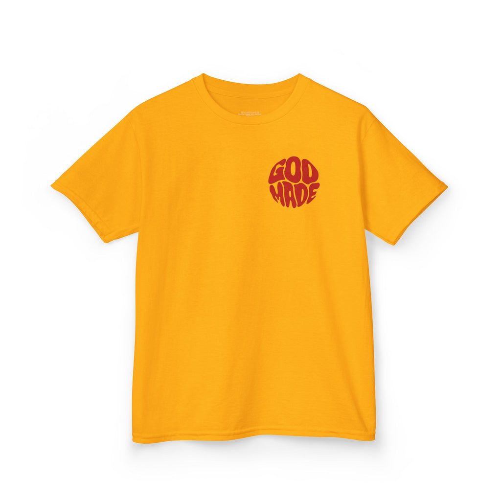 Kids Graphic Tee - 'God Made' Design, Perfect for Birthdays, Family Events, Everyday Wear, Unisex, Playful Style