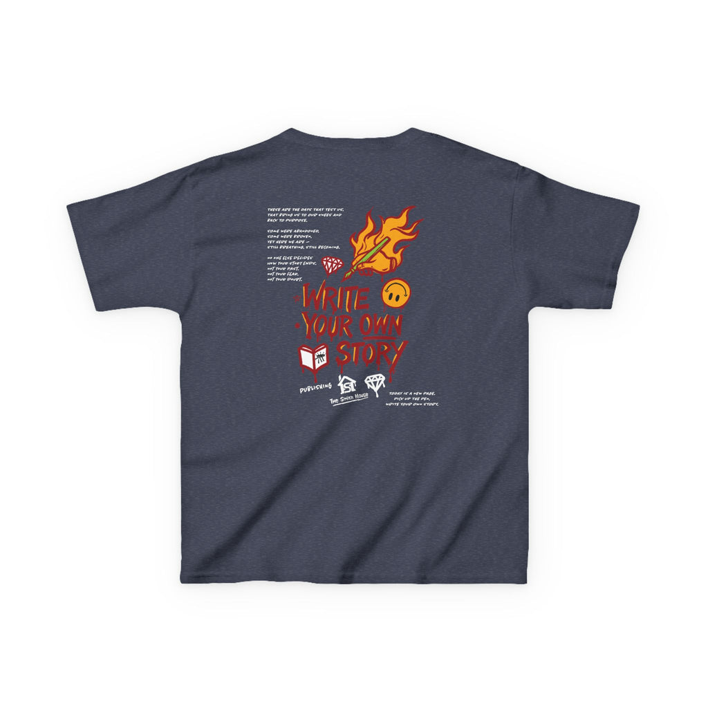 Empowering Kids Tee — "Write Your Own Story" Motivational Graphic T-Shirt