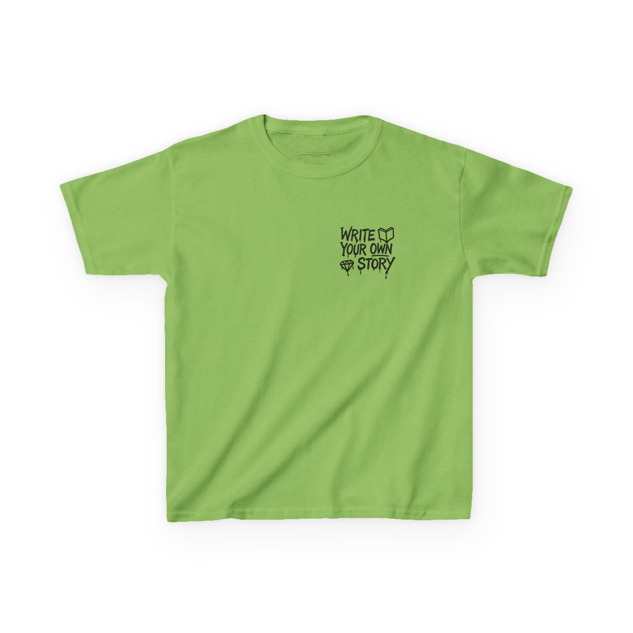 Empowering Kids Tee — "Write Your Own Story" Motivational Graphic T-Shirt