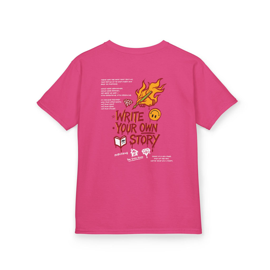 Empowering Kids Tee — "Write Your Own Story" Motivational Graphic T-Shirt