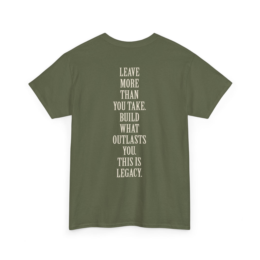 Legacy Graphic Tee — "Legacy" Arch Print Inspirational Cotton Shirt