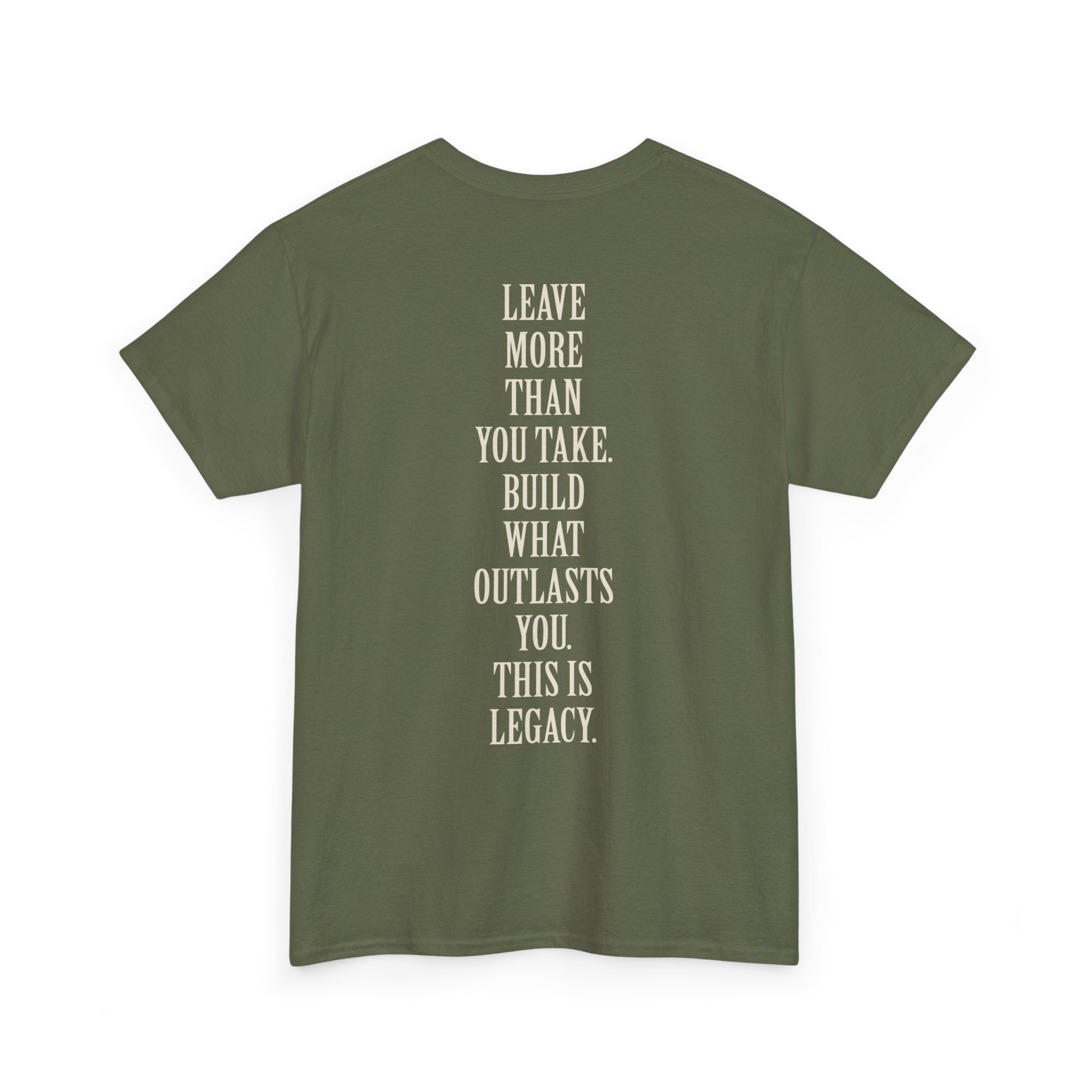 Legacy Graphic Tee — "Legacy" Arch Print Inspirational Cotton Shirt