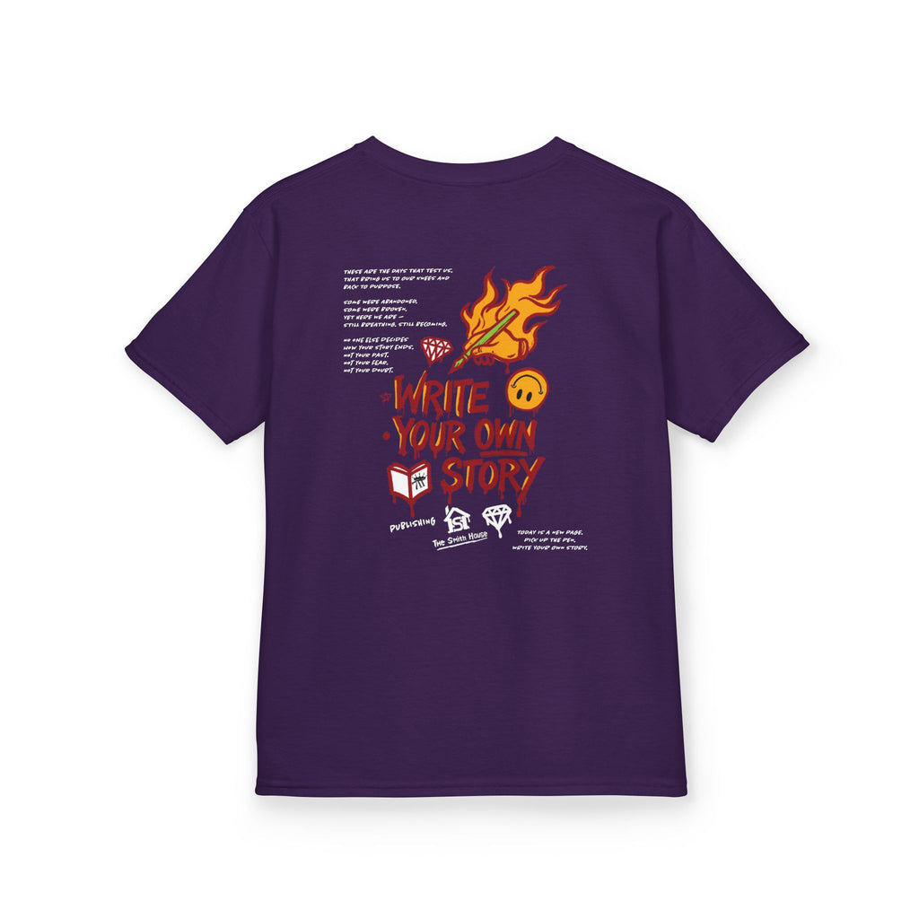 Empowering Kids Tee — "Write Your Own Story" Motivational Graphic T-Shirt