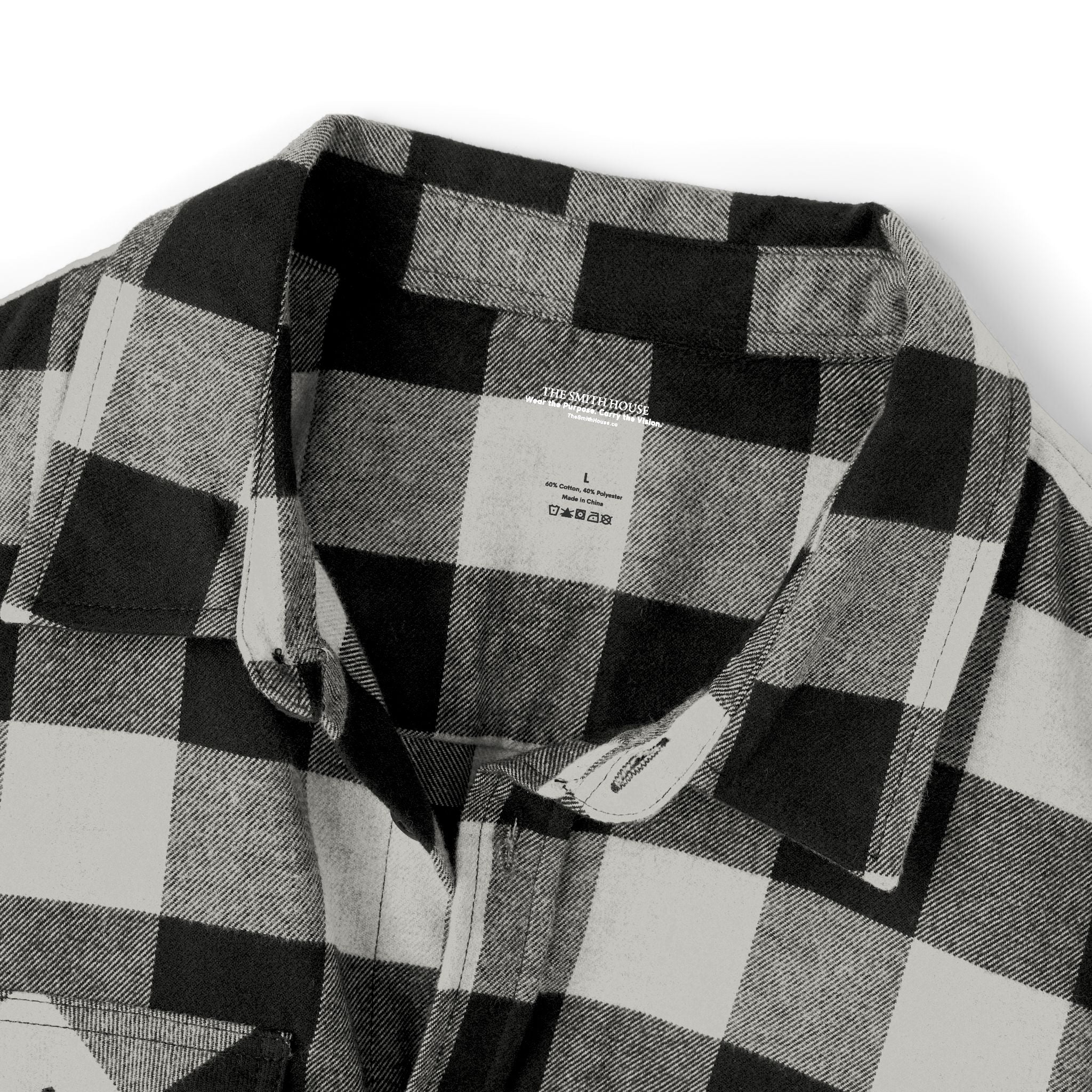 God Made Flannel Shirt — Buffalo Plaid Christian Graphic Shirt