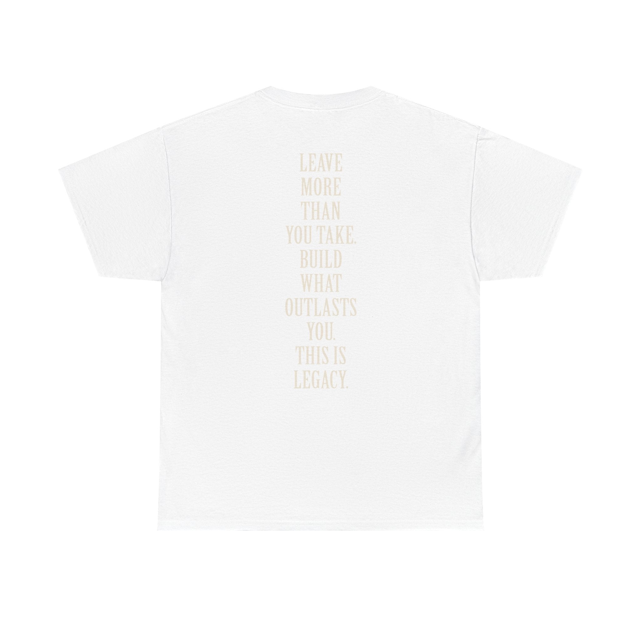 Legacy Graphic Tee — "Legacy" Arch Print Inspirational Cotton Shirt