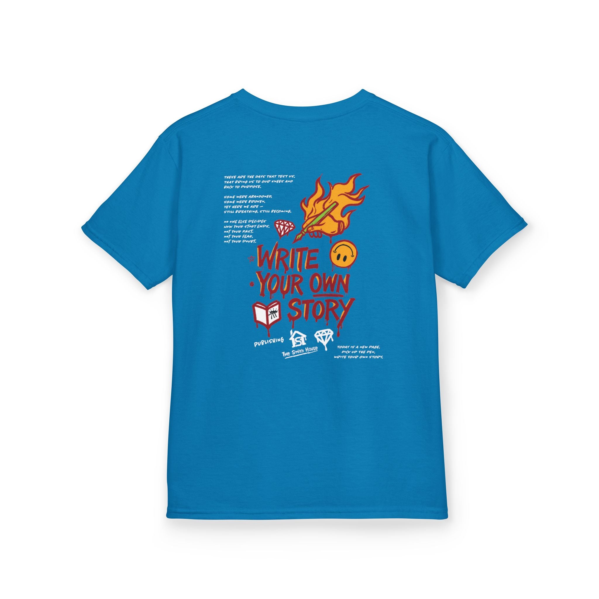 Empowering Kids Tee — "Write Your Own Story" Motivational Graphic T-Shirt
