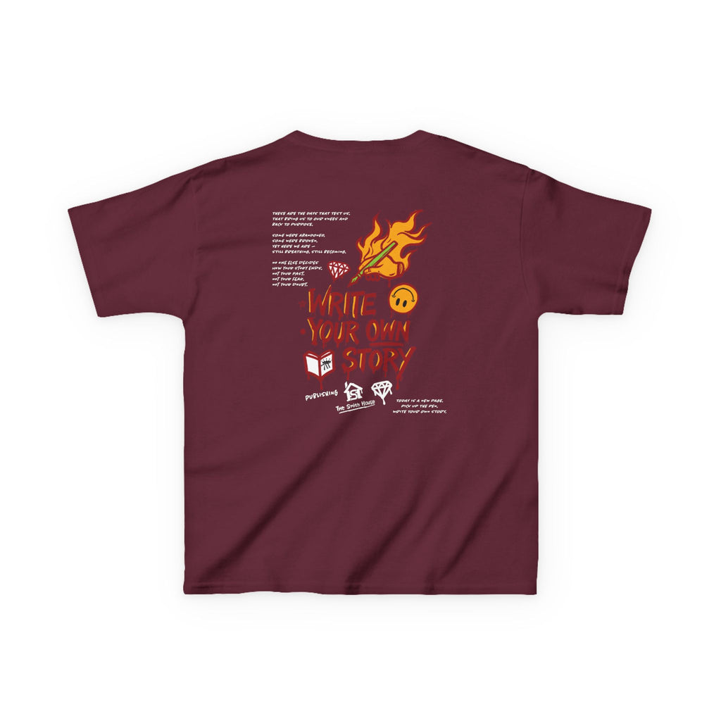 Empowering Kids Tee — "Write Your Own Story" Motivational Graphic T-Shirt