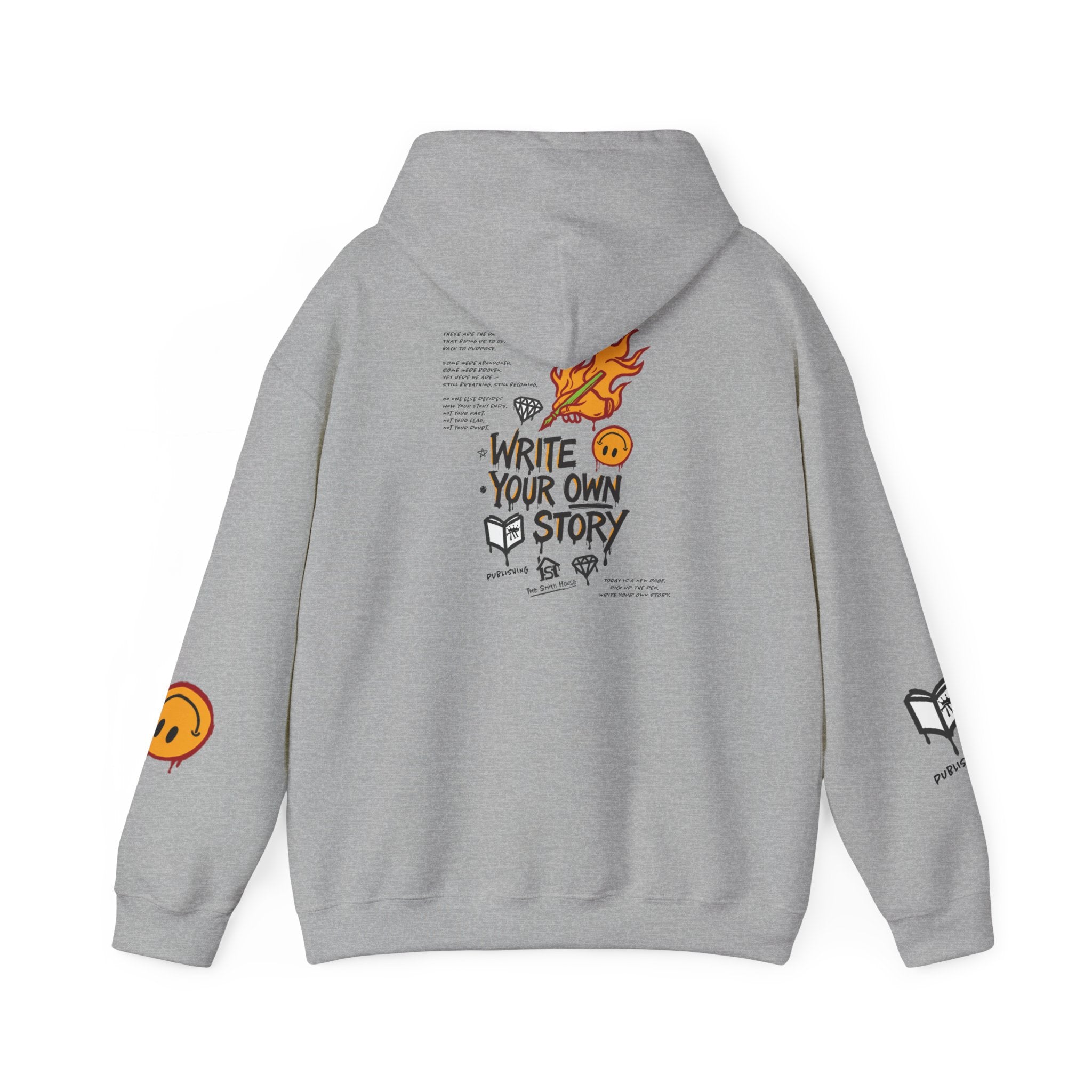 Hoodie — "Write Your Own Story" Inspirational Graphic Hoodie
