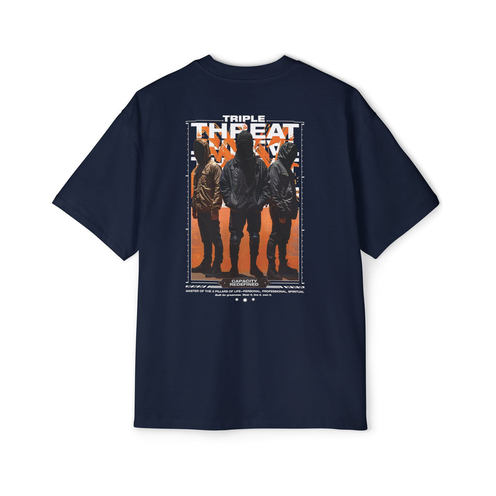 Graphic Tee — “Purpose” Front & Triple Threat Movie Poster Back