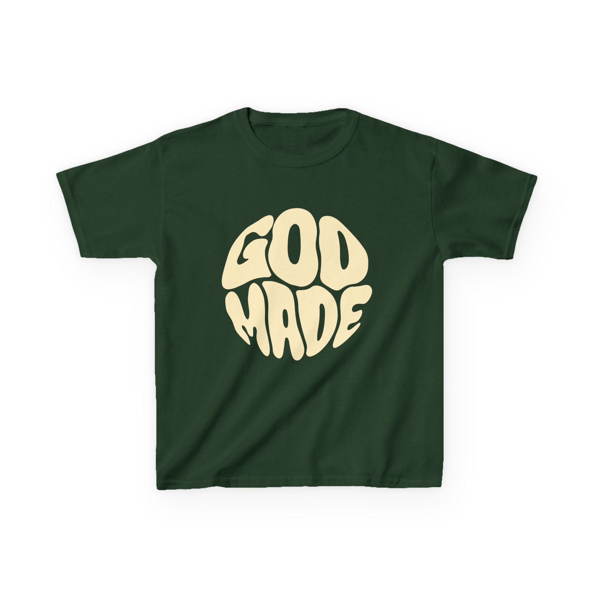 Kids God Made Tee - Fun & Faithful Cotton T-Shirt, Perfect for Birthdays, Holidays, Everyday Wear, Gift for Kids