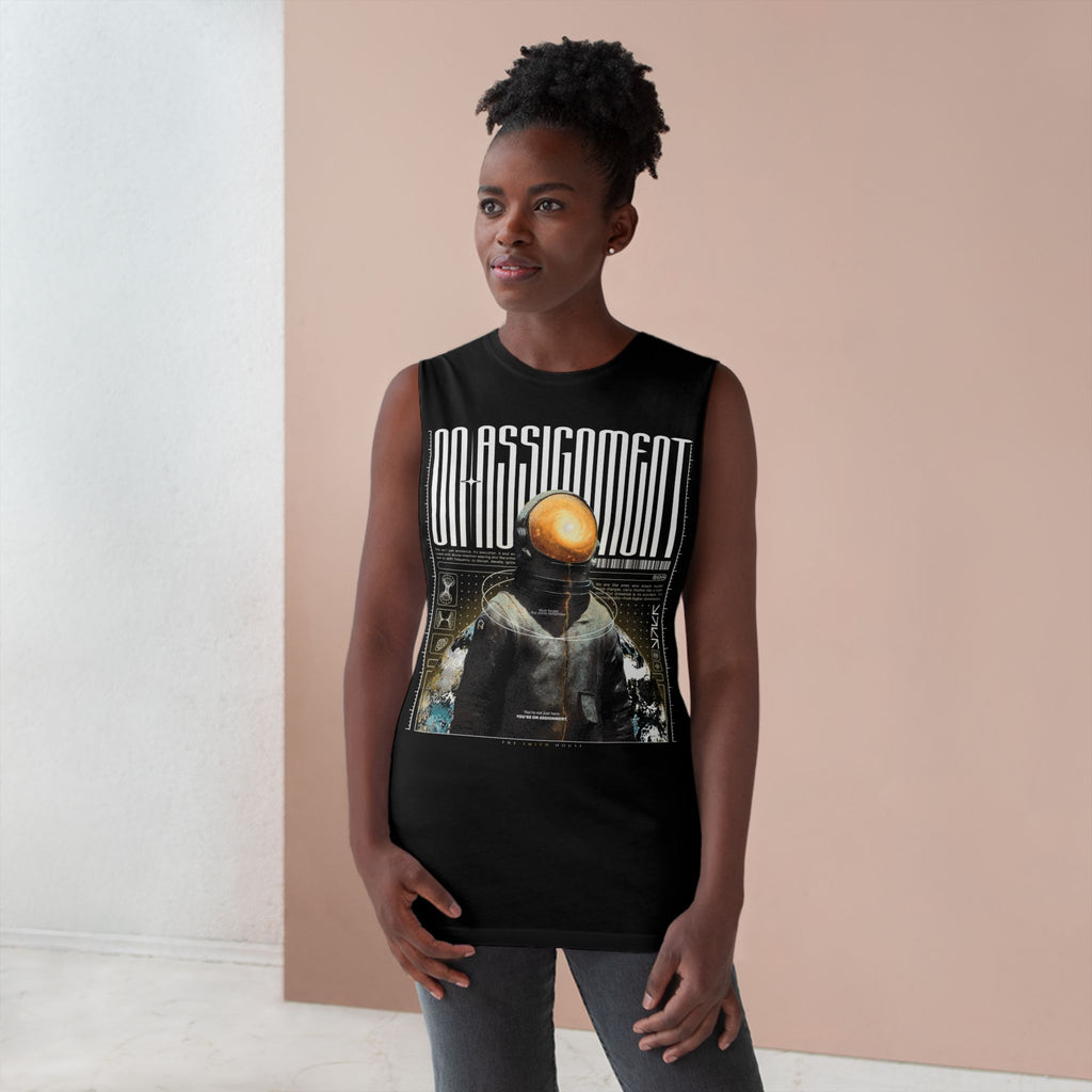 Astro-Inspired Unisex Tank Top, Graphic Sleeveless Shirt, Casual Summer Wear, Perfect Gift for Space Lovers, Festival Attire