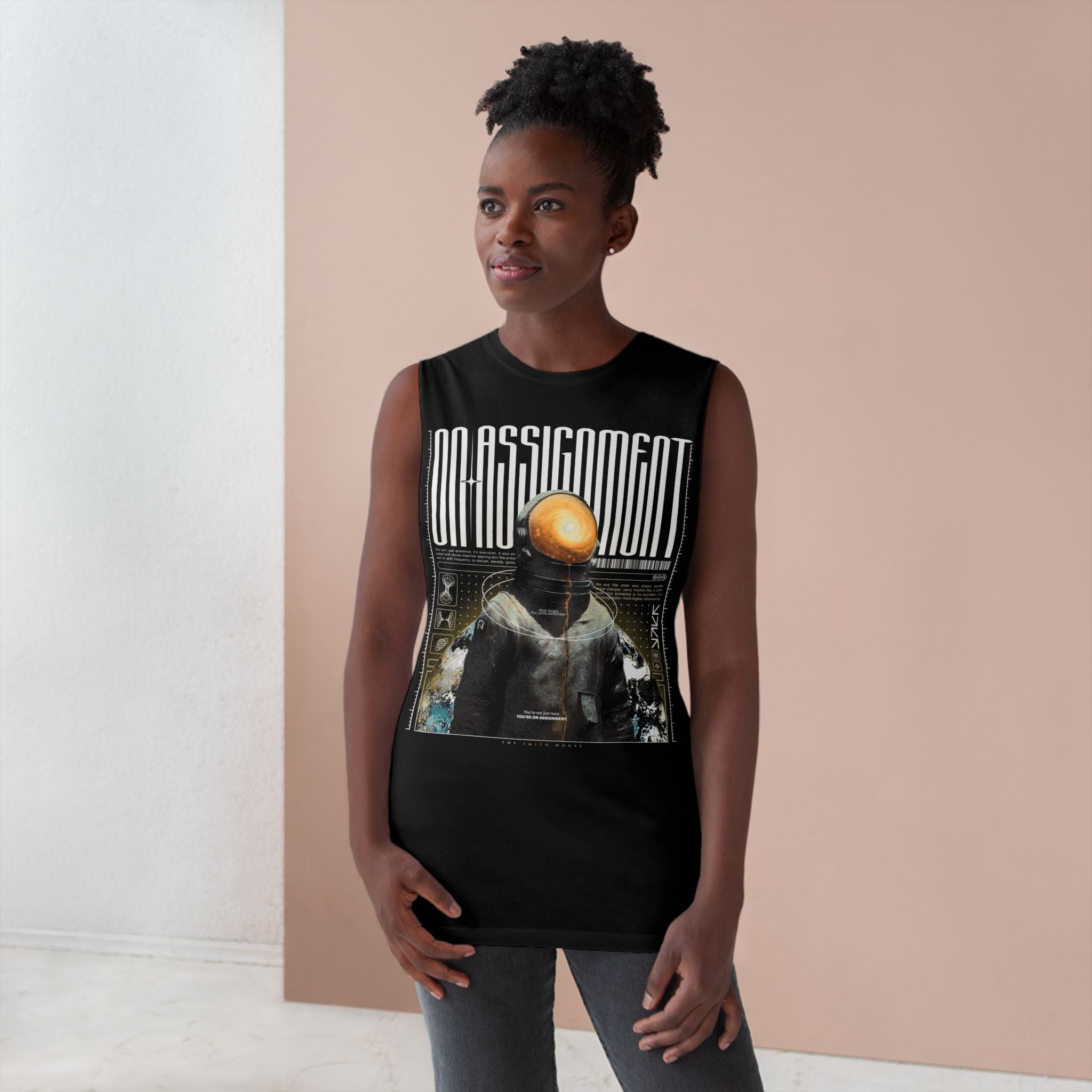 Astro-Inspired Unisex Tank Top, Graphic Sleeveless Shirt, Casual Summer Wear, Perfect Gift for Space Lovers, Festival Attire