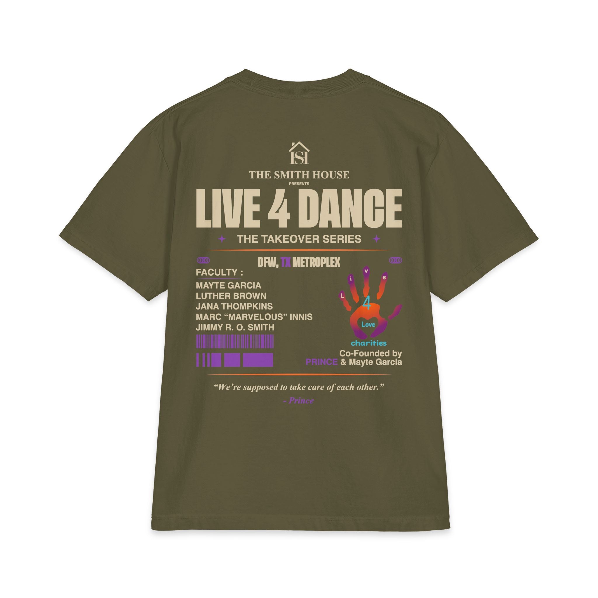 Live 4 Dance DFW Takeover T-Shirt — Live4LoveCharities Dance Convention Shirt