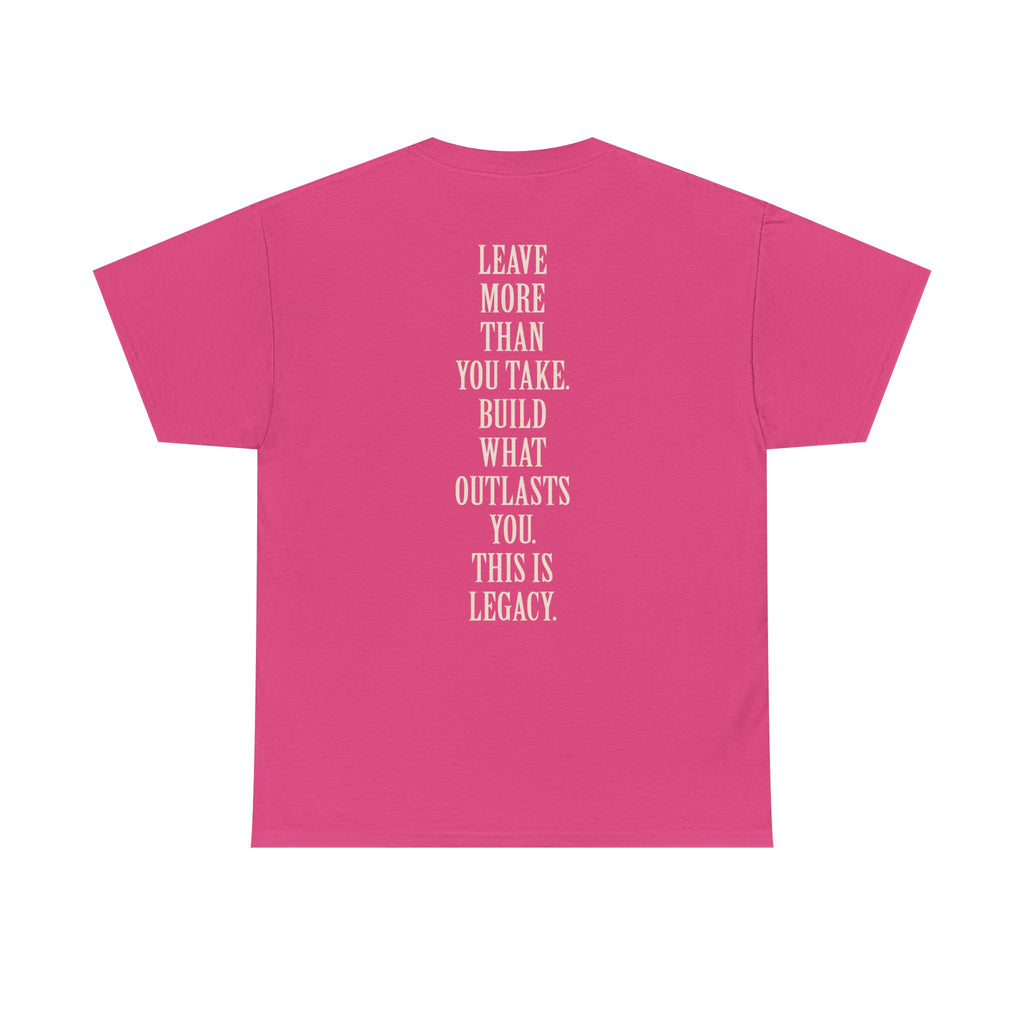 Legacy Graphic Tee — "Legacy" Arch Print Inspirational Cotton Shirt