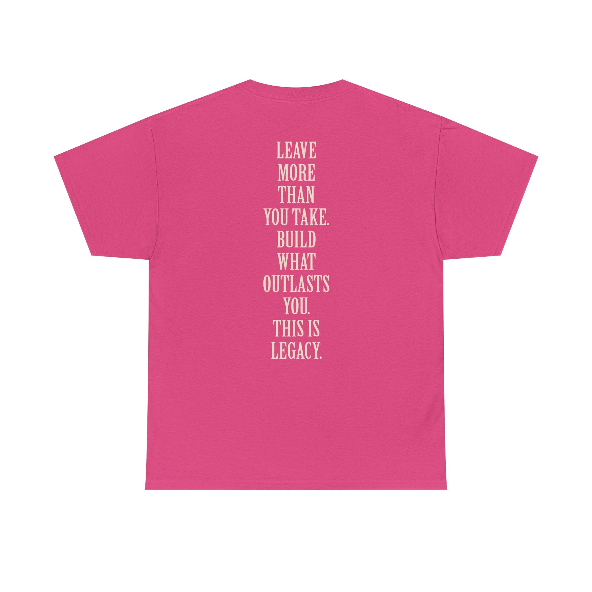 Legacy Graphic Tee — "Legacy" Arch Print Inspirational Cotton Shirt