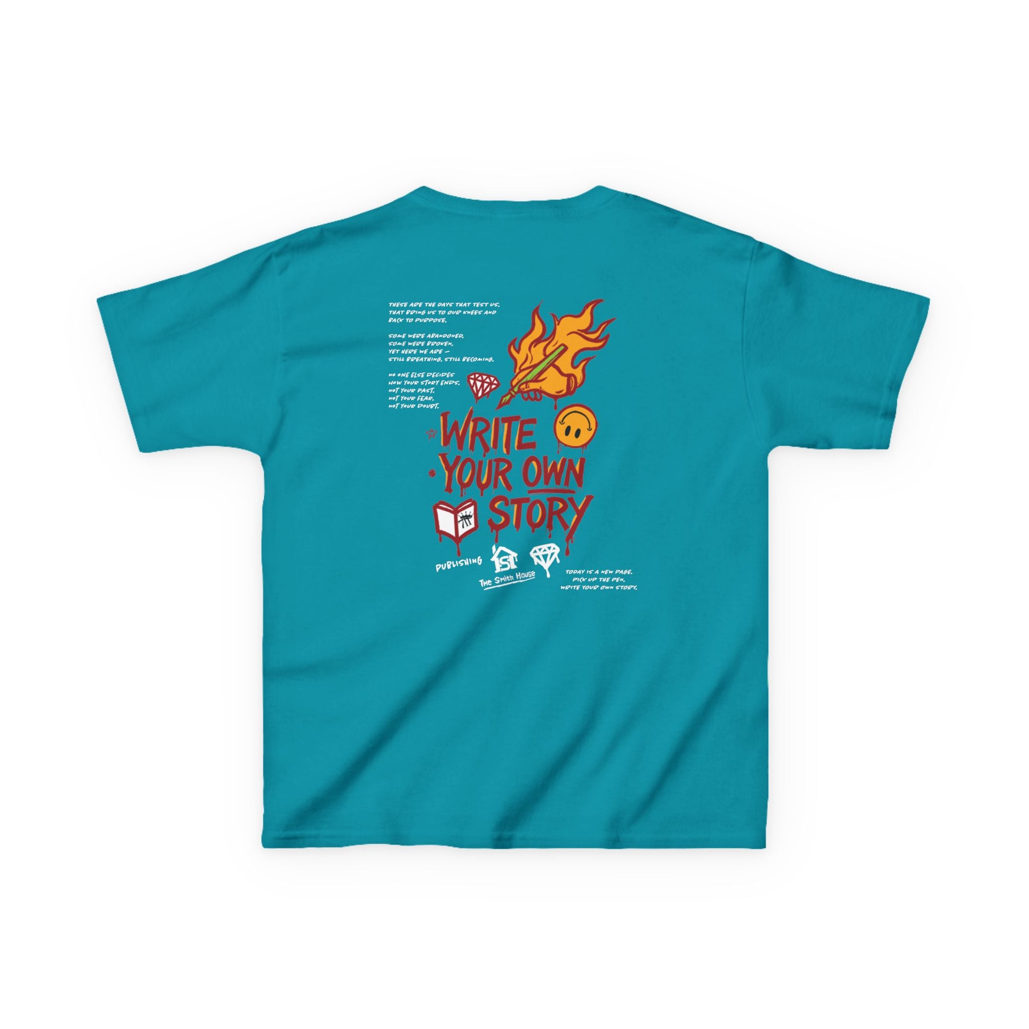 Empowering Kids Tee — "Write Your Own Story" Motivational Graphic T-Shirt