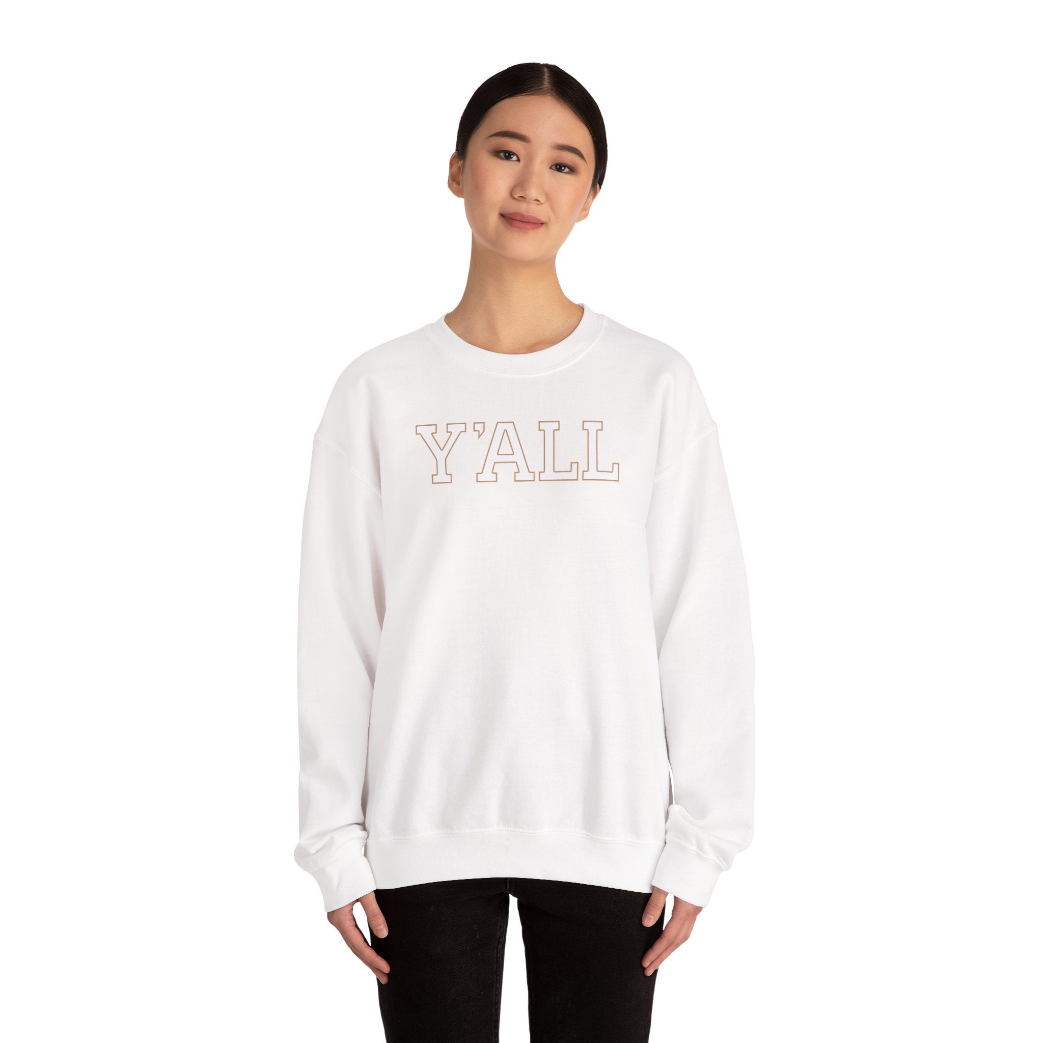 Y'ALL Crewneck Sweatshirt - Cozy Southern Collegiate Pullover
