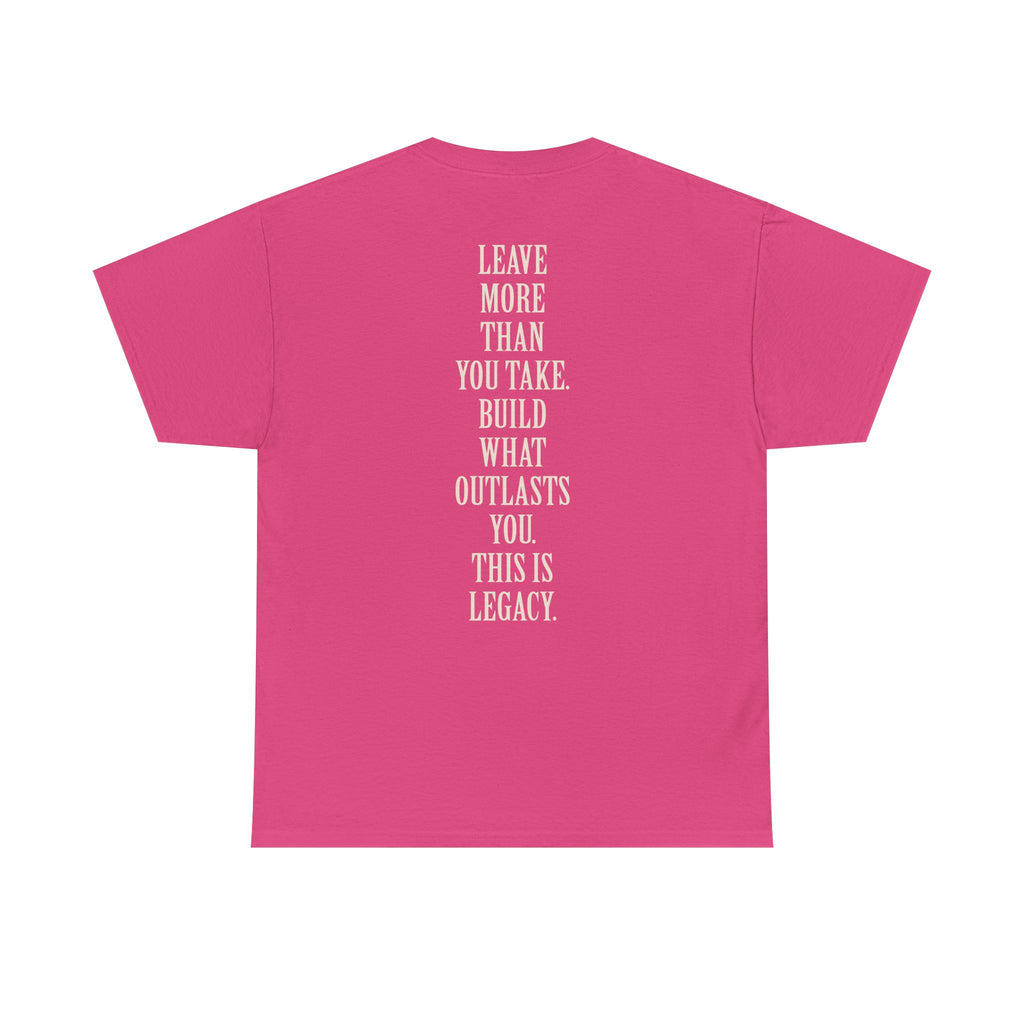 Legacy Graphic Tee — "Legacy" Arch Print Inspirational Cotton Shirt