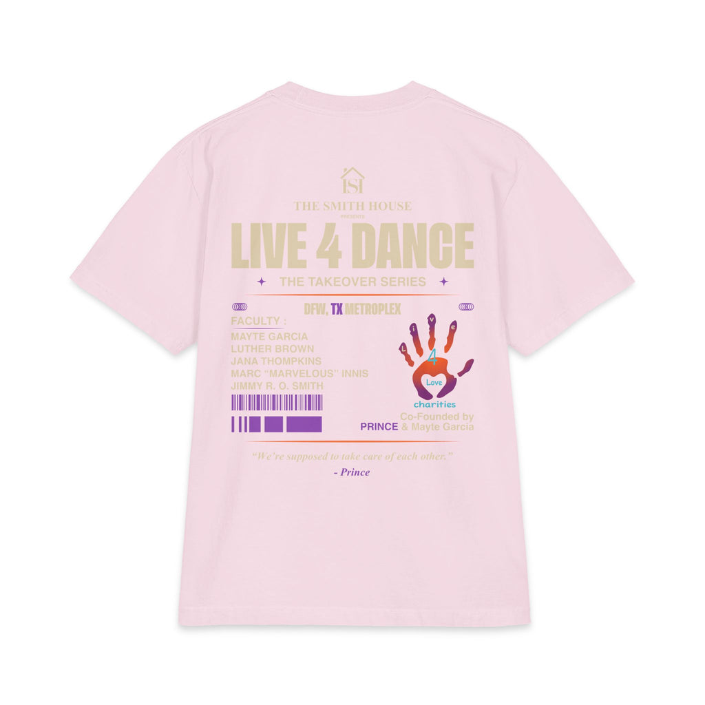 Live 4 Dance DFW Takeover T-Shirt — Live4LoveCharities Dance Convention Shirt