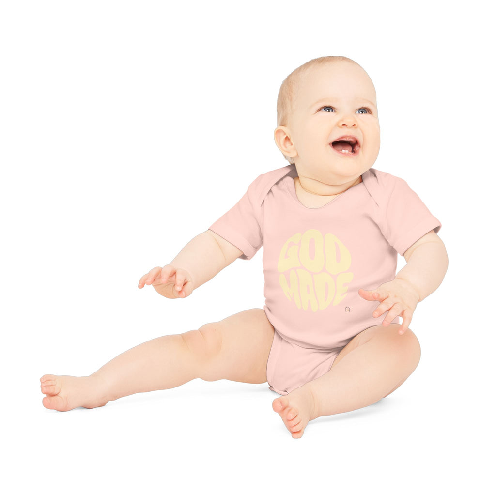 Baby Bodysuit — "God Made" Organic Short Sleeve Infant Onesie