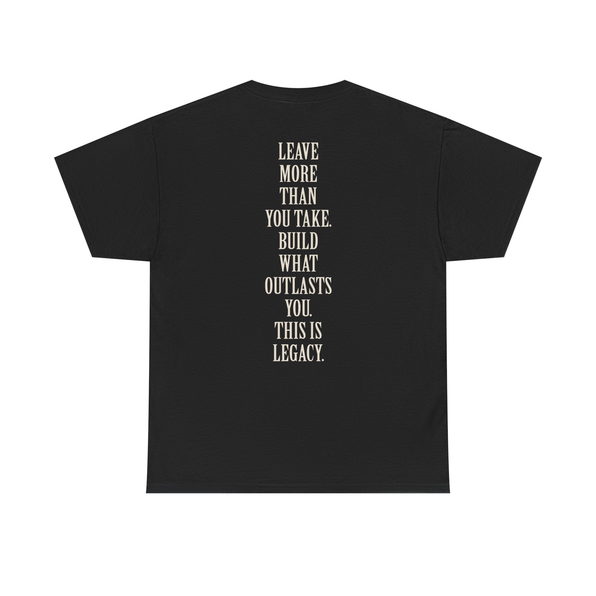 Legacy Graphic Tee — "Legacy" Arch Print Inspirational Cotton Shirt