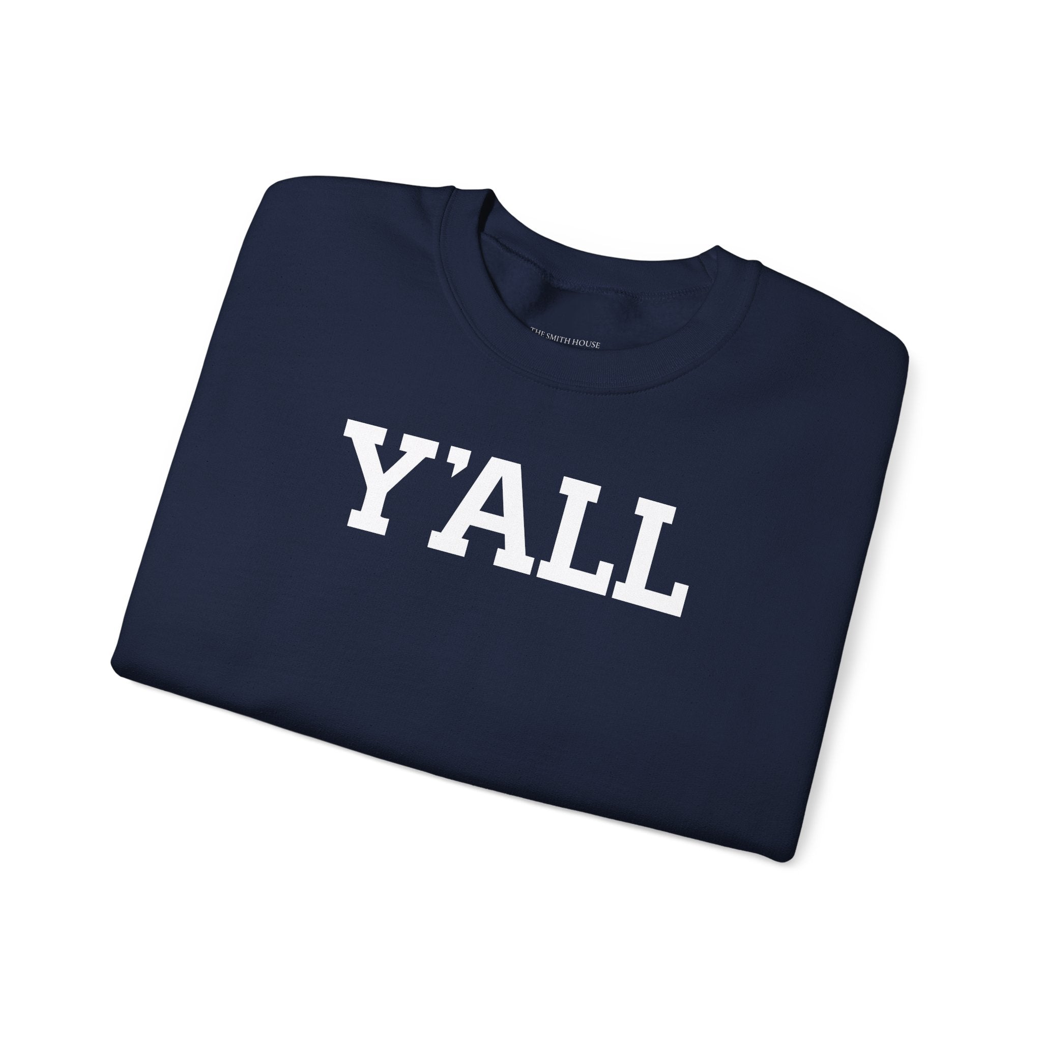 Y'ALL Crewneck Sweatshirt - Cozy Southern Collegiate Pullover