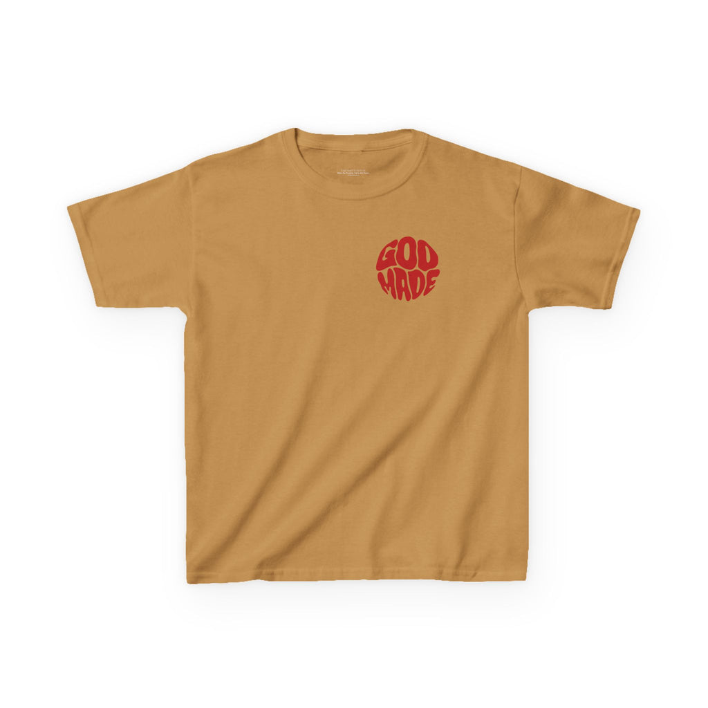 Kids Graphic Tee - 'God Made' Design, Perfect for Birthdays, Family Events, Everyday Wear, Unisex, Playful Style