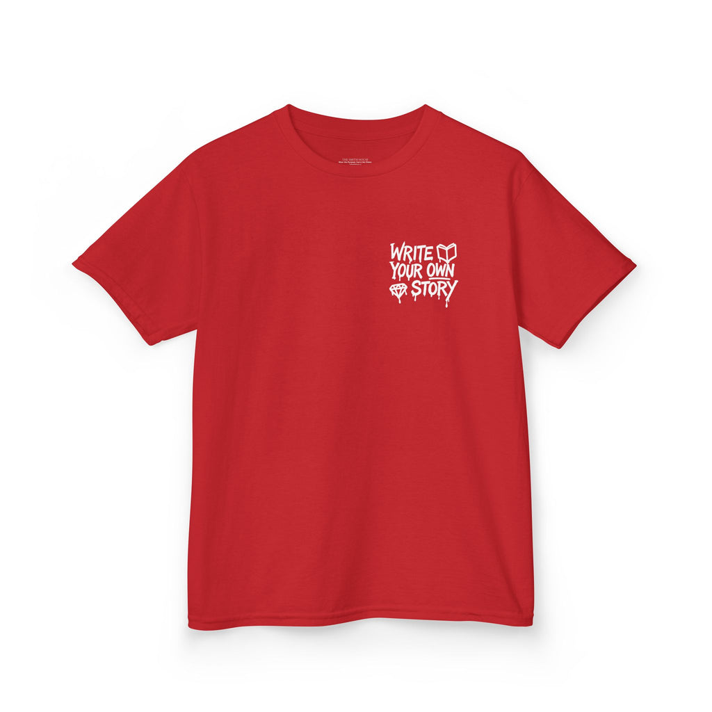 Empowering Kids Tee — "Write Your Own Story" Motivational Graphic T-Shirt