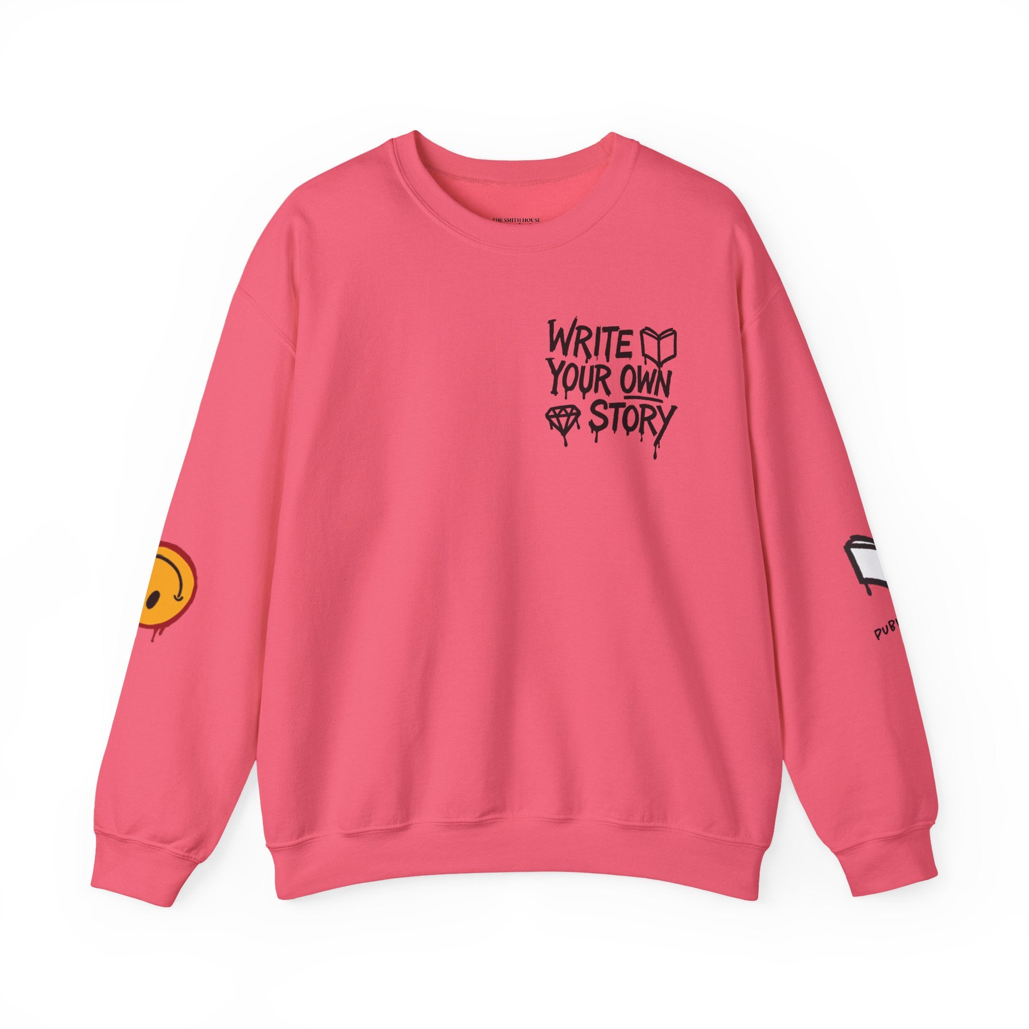 Write Your Own Story Crewneck Sweatshirt — Inspirational Graphic Pullover