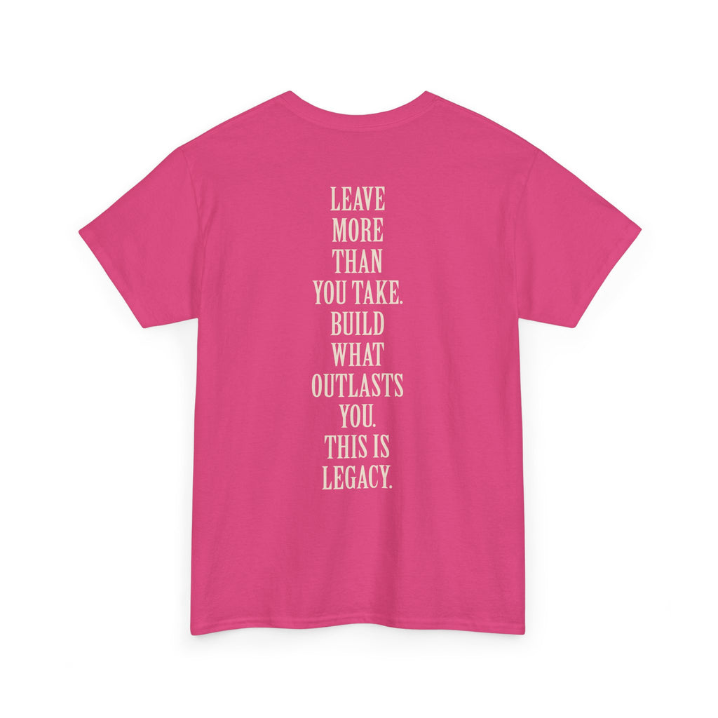 Legacy Graphic Tee — "Legacy" Arch Print Inspirational Cotton Shirt