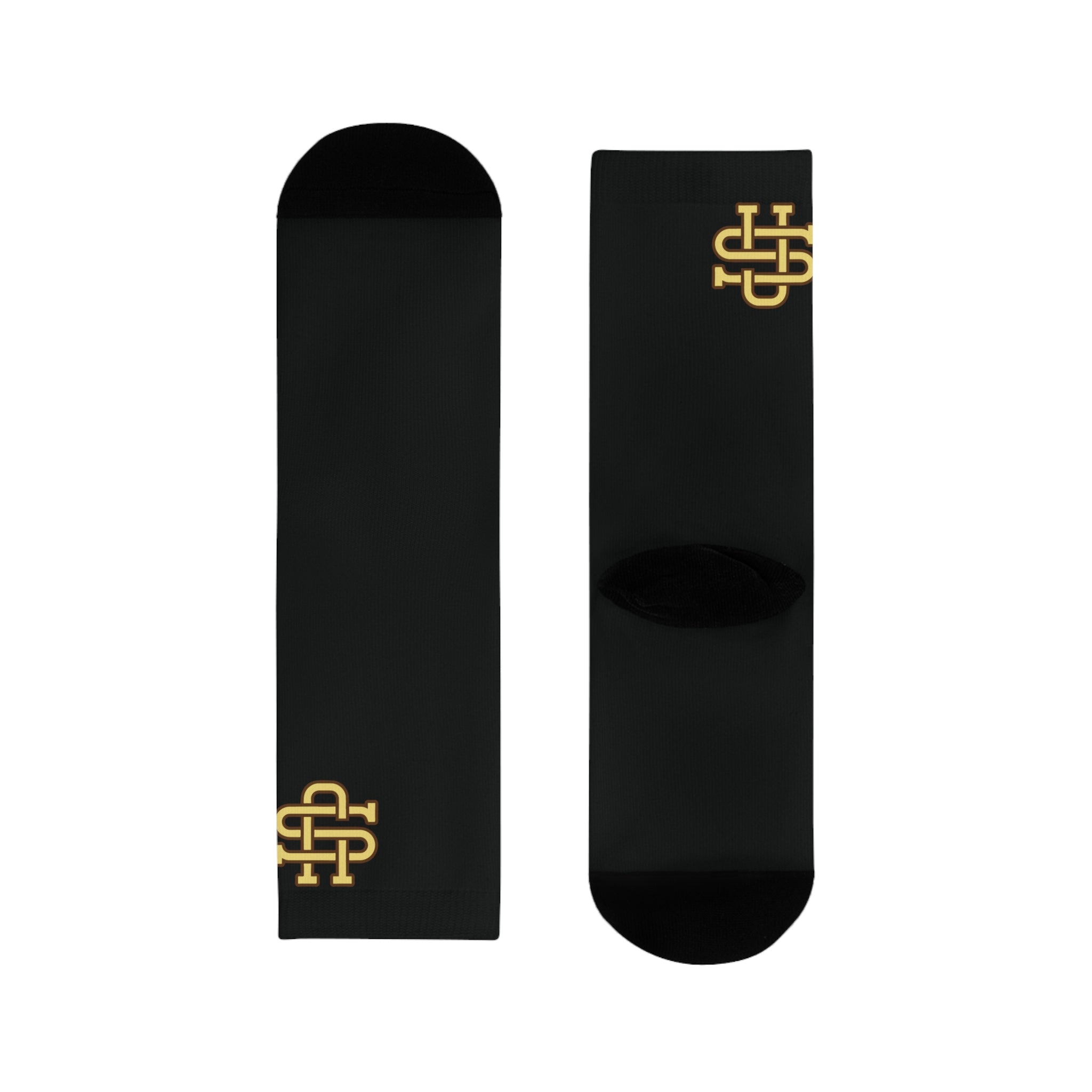 Stylish Sublimation Crew Socks with Trendy Design