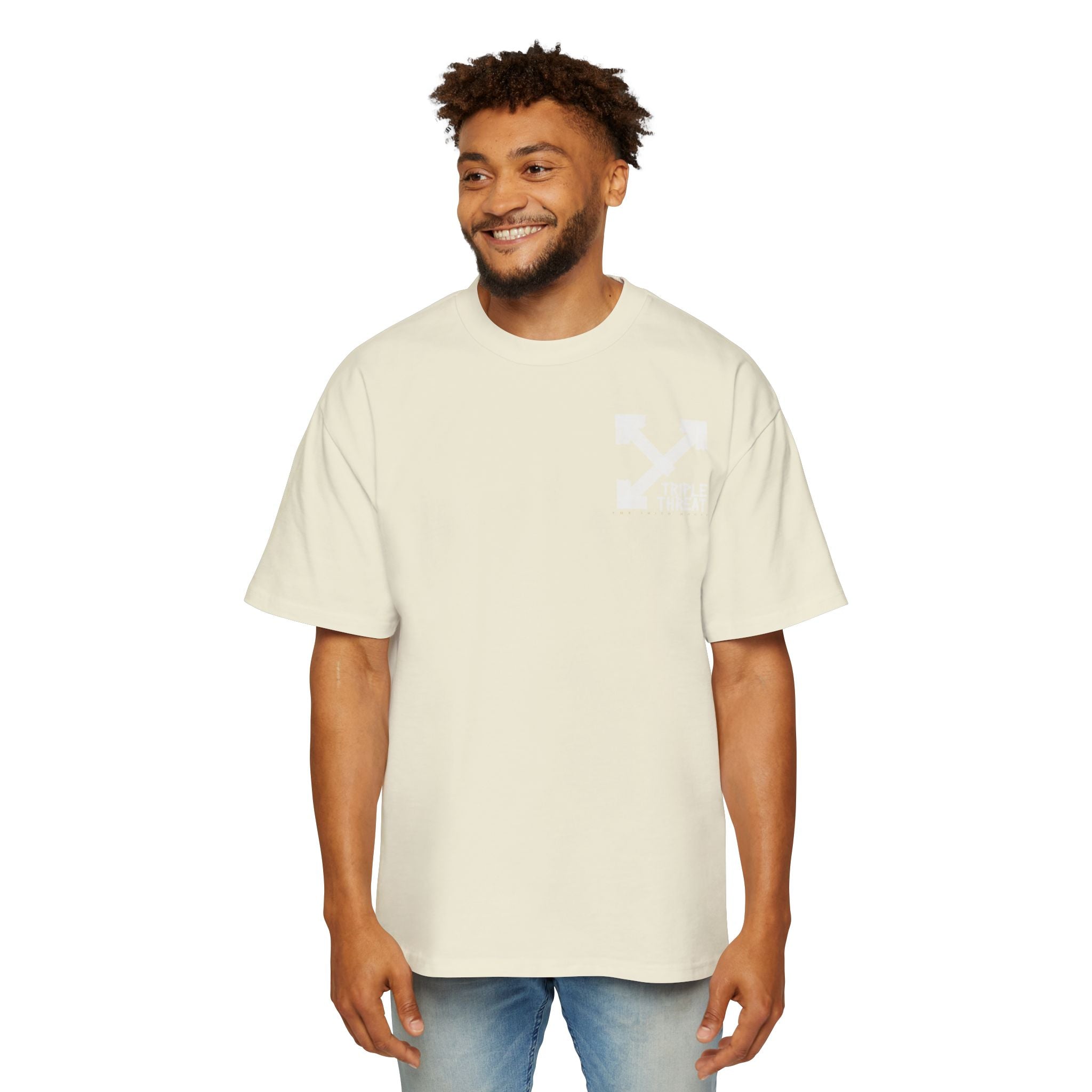 Men's Heavy Oversized Tee - Casual Graphic Tee, Streetwear Style Shirt, Trendy Everyday Wear, Gift for Him, Cool Summer Tee