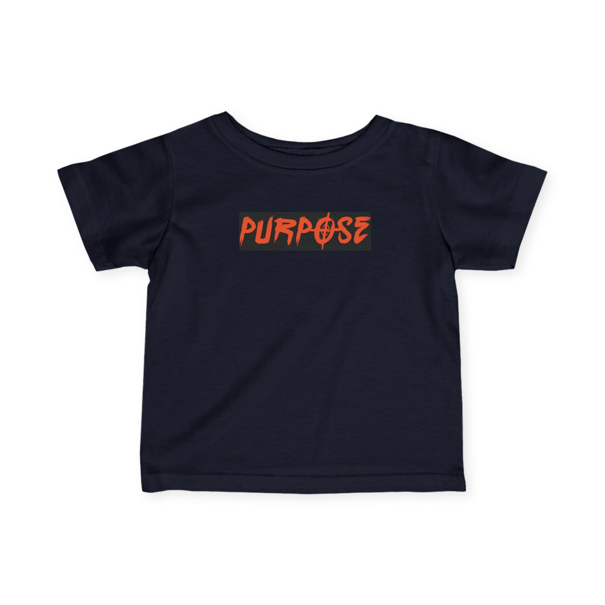 Stylish Purpose Infant Fine Jersey Tee - Trendy Baby Shirt with Bold Graphic Design