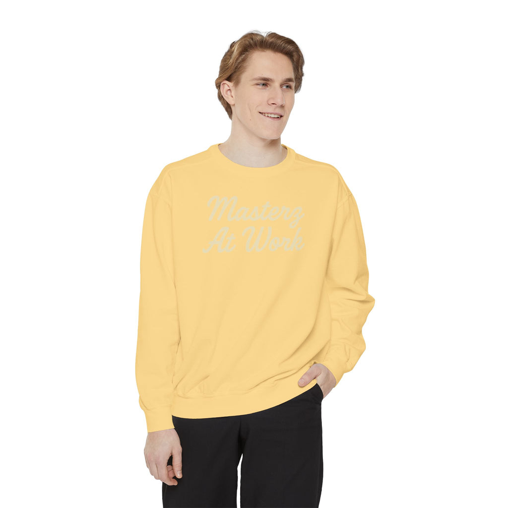 Sweatshirt — "Masterz At Work" Crewneck (Practice Practice Practice)