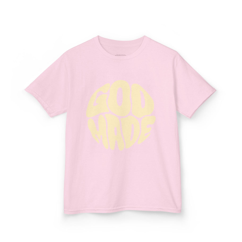 Kids God Made Tee - Fun & Faithful Cotton T-Shirt, Perfect for Birthdays, Holidays, Everyday Wear, Gift for Kids
