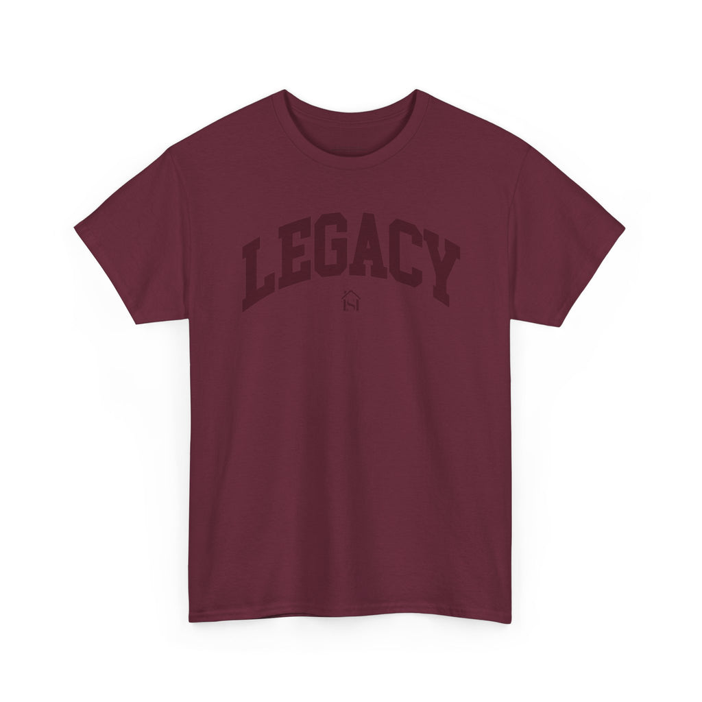 Legacy Graphic Tee — "Legacy" Arch Print Inspirational Cotton Shirt