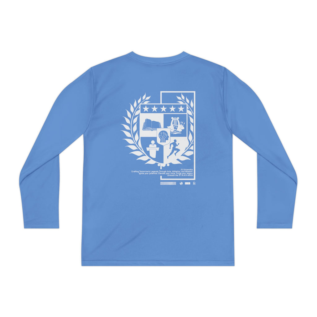 Youth Long Sleeve Stylish Sports Tee with Unique Design