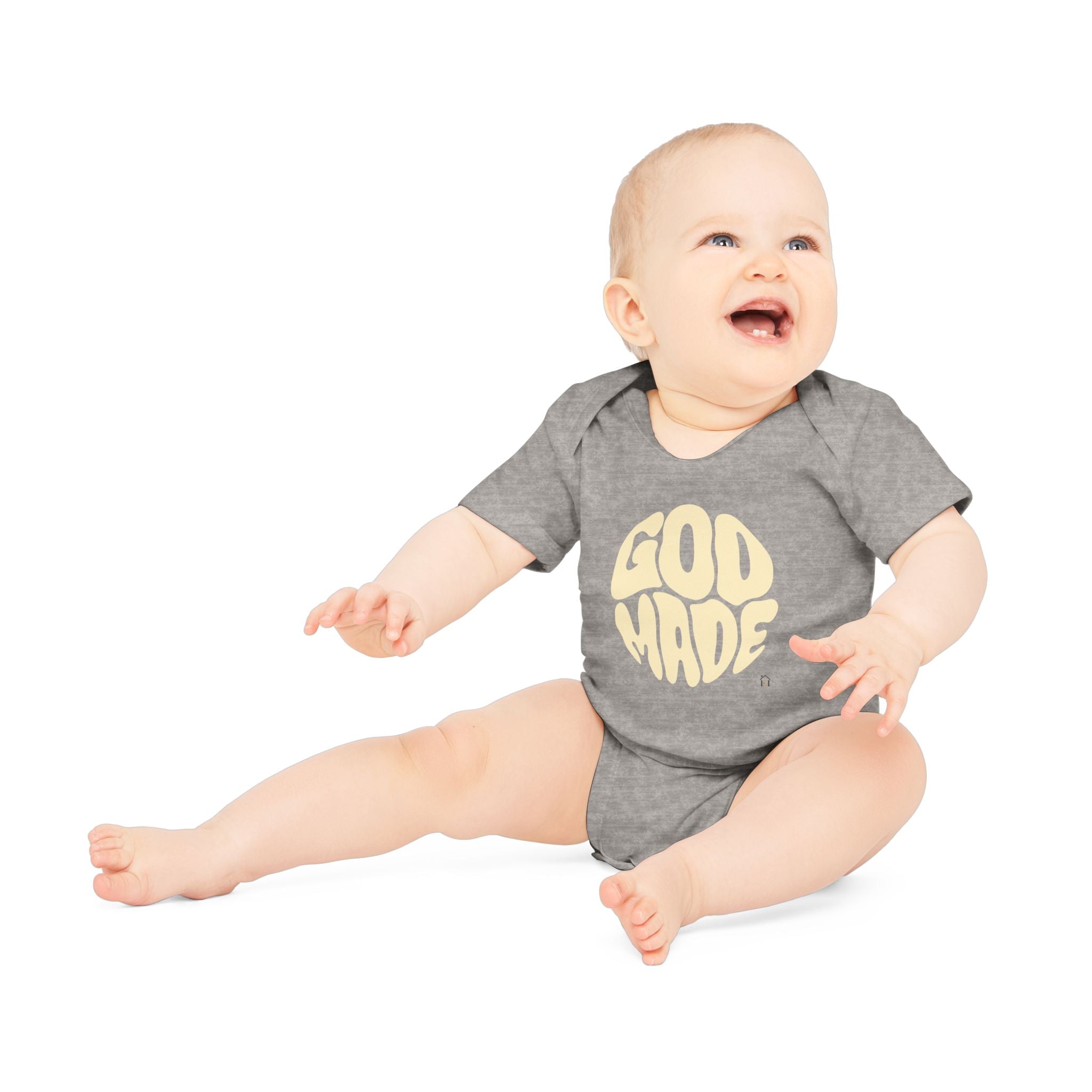 Baby Bodysuit — "God Made" Organic Short Sleeve Infant Onesie