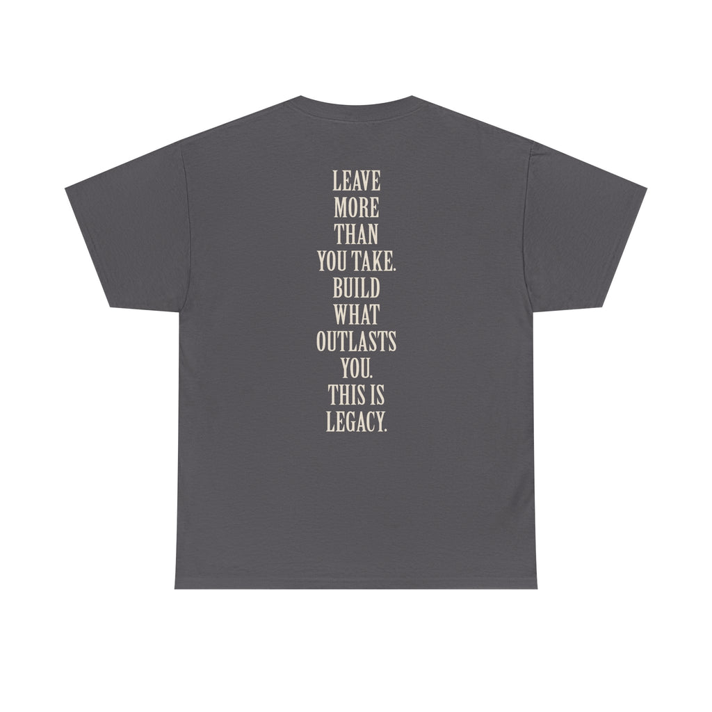 Legacy Graphic Tee — "Legacy" Arch Print Inspirational Cotton Shirt