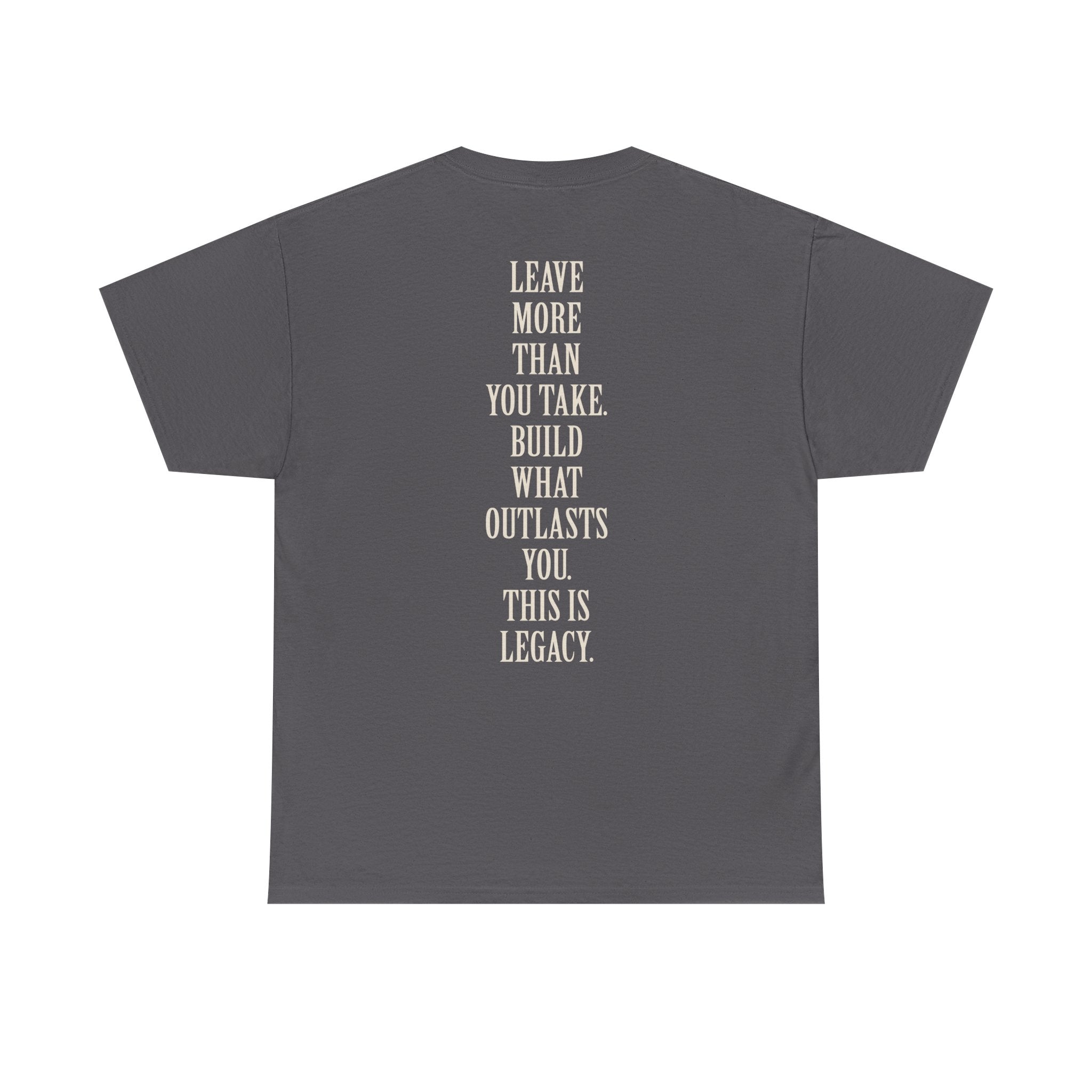 Legacy Graphic Tee — "Legacy" Arch Print Inspirational Cotton Shirt