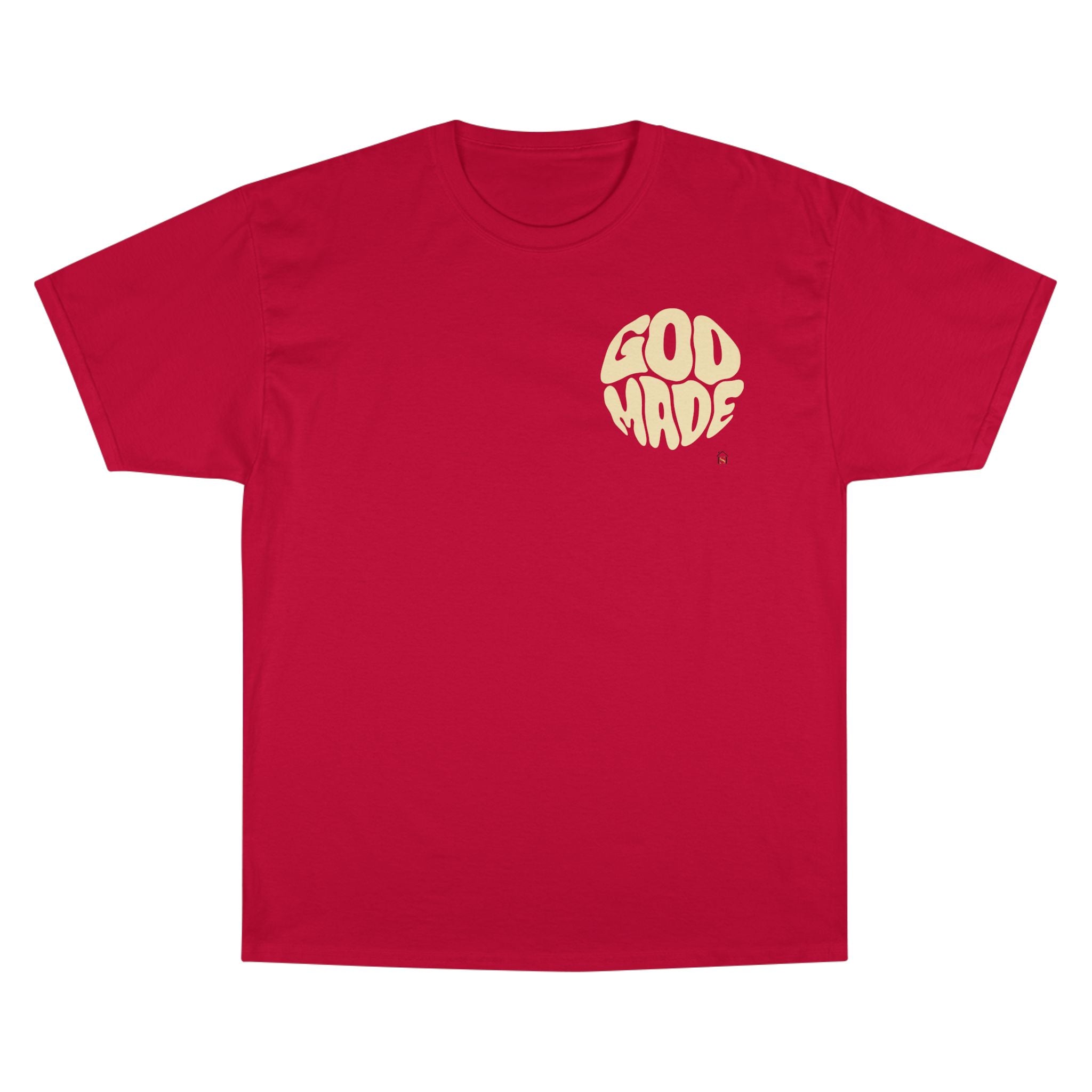 God Made Champion T-Shirt, Casual Wear, Gift for Believers, Inspirational Tee, Everyday Comfort