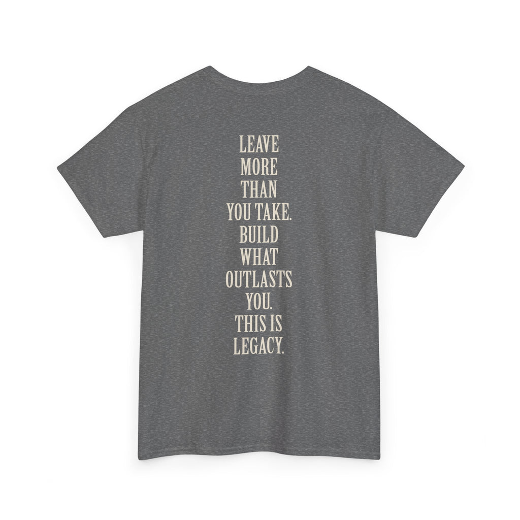 Legacy Graphic Tee — "Legacy" Arch Print Inspirational Cotton Shirt