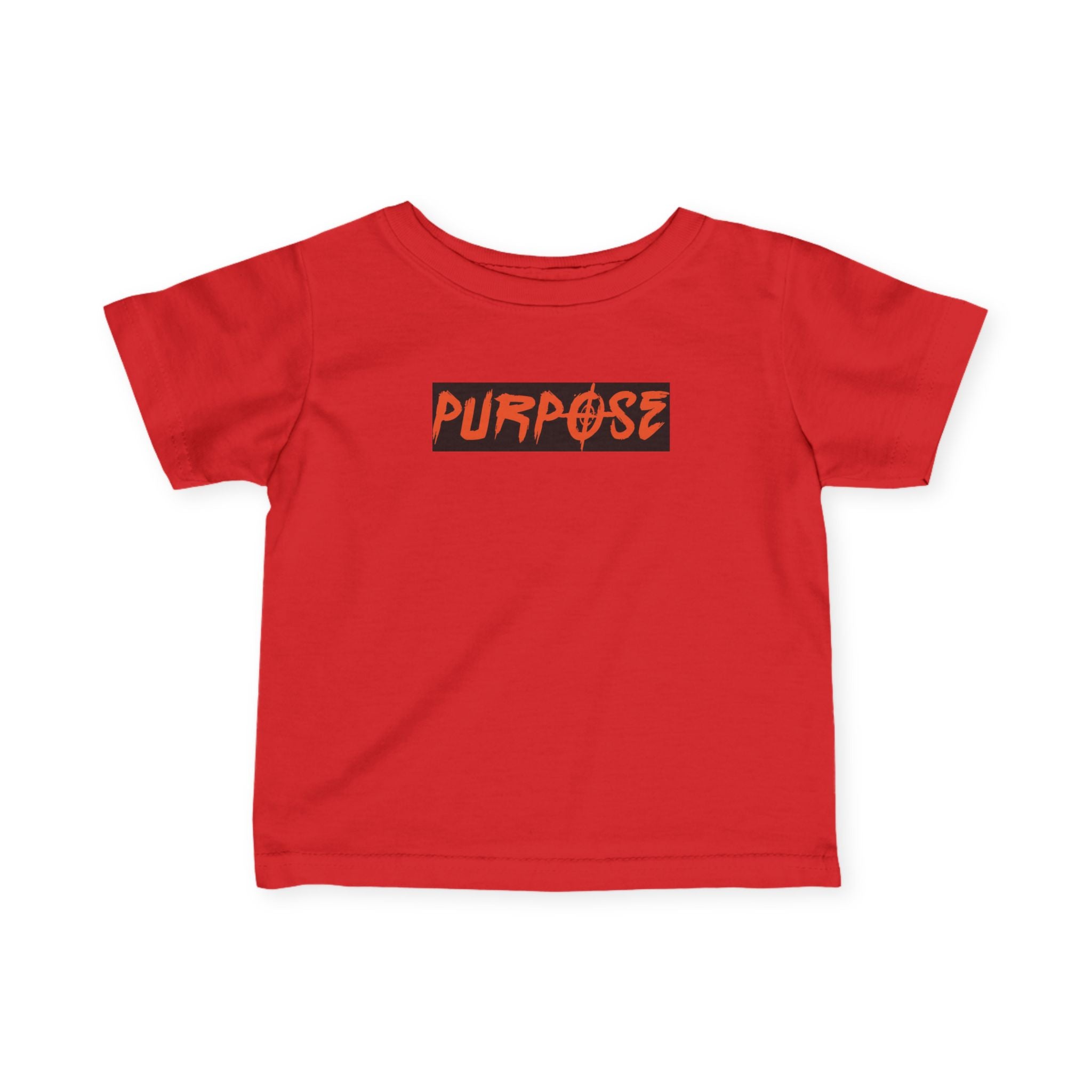 Stylish Purpose Infant Fine Jersey Tee - Trendy Baby Shirt with Bold Graphic Design