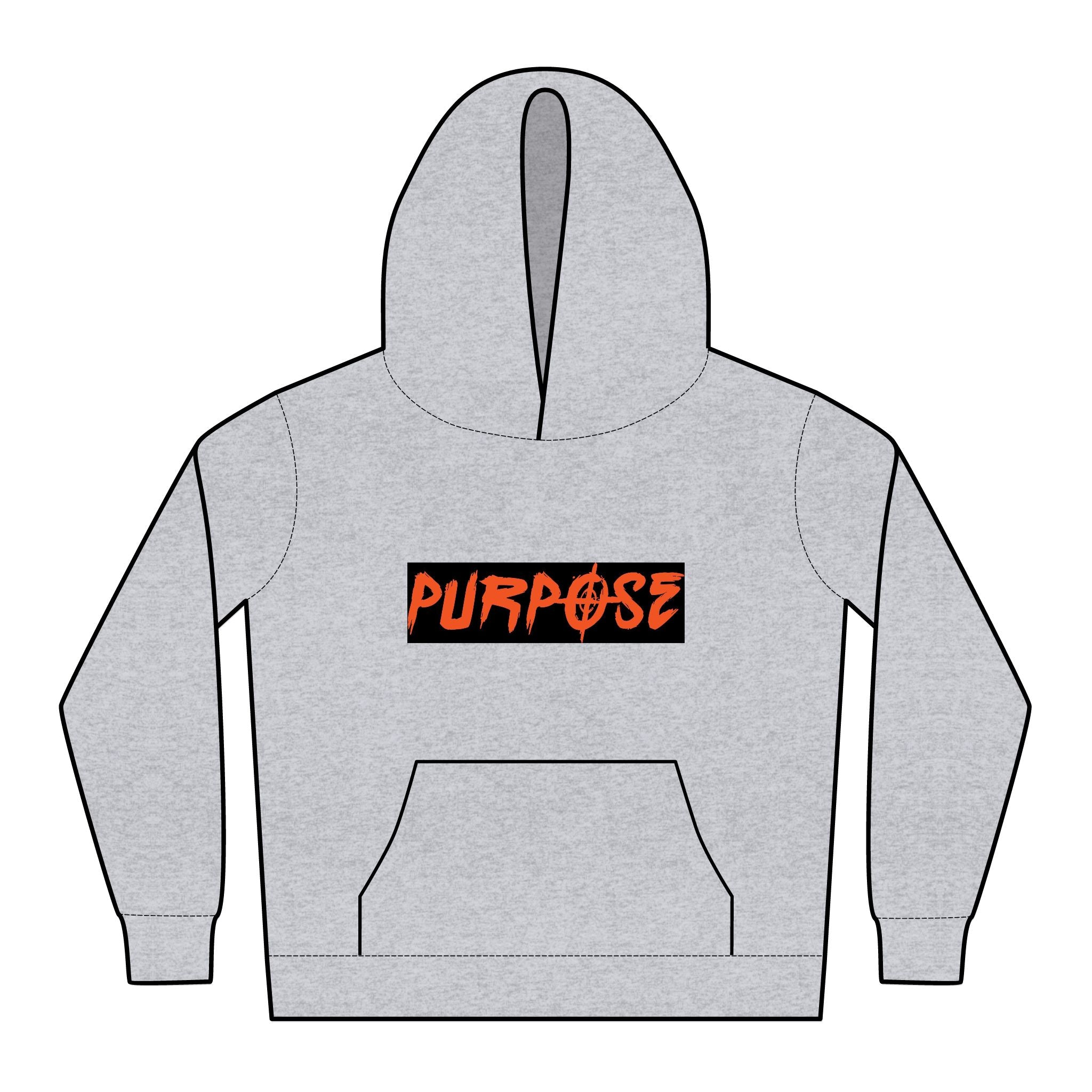 Purpose Driven Kids Relax Hoodie - Cool Black Design for Comfort & Style