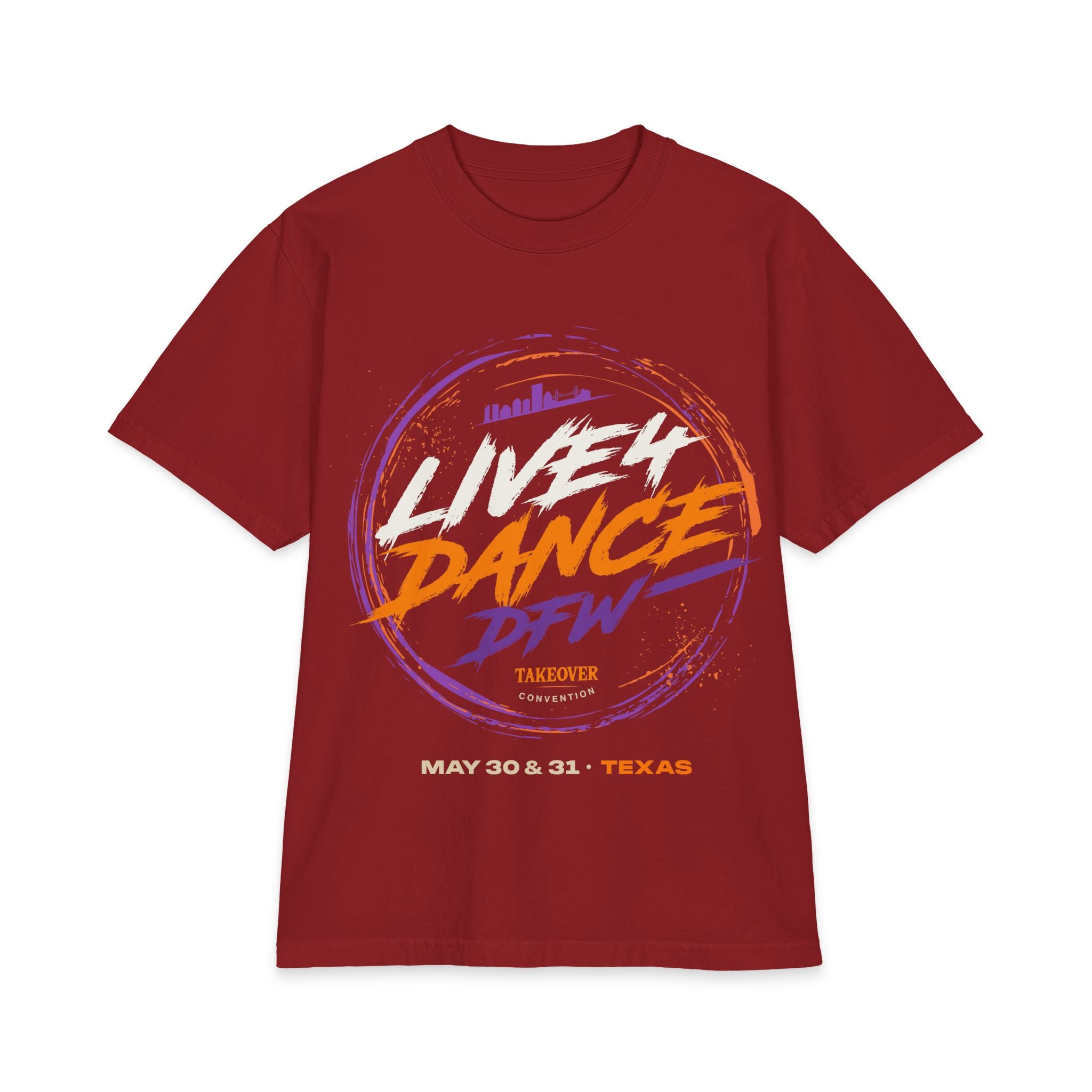 Live 4 Dance DFW Takeover T-Shirt — Live4LoveCharities Dance Convention Shirt