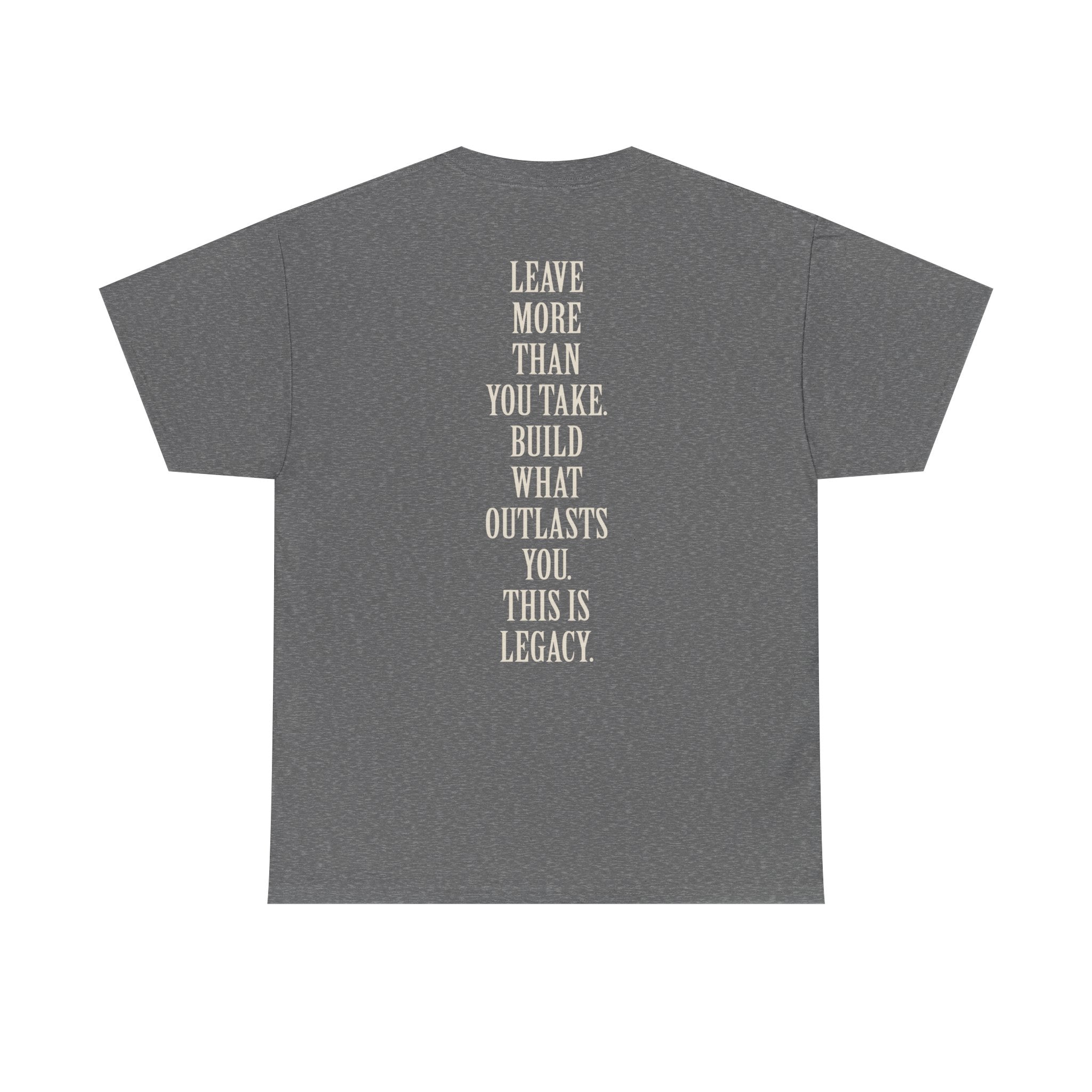Legacy Graphic Tee — "Legacy" Arch Print Inspirational Cotton Shirt