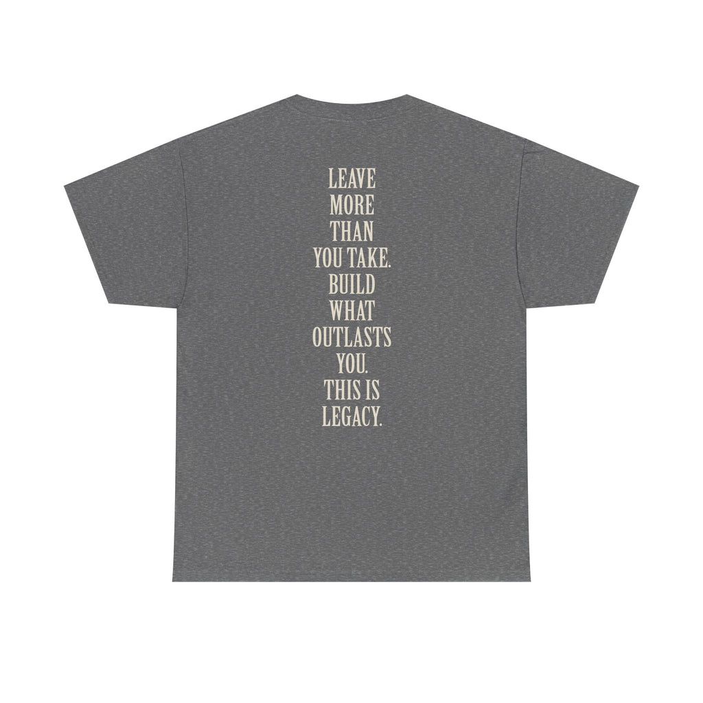Legacy Graphic Tee — "Legacy" Arch Print Inspirational Cotton Shirt