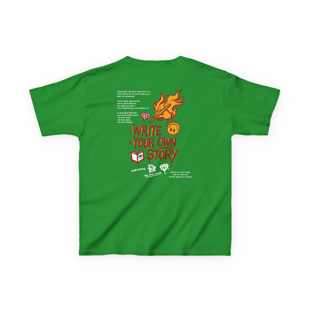 Empowering Kids Tee — "Write Your Own Story" Motivational Graphic T-Shirt